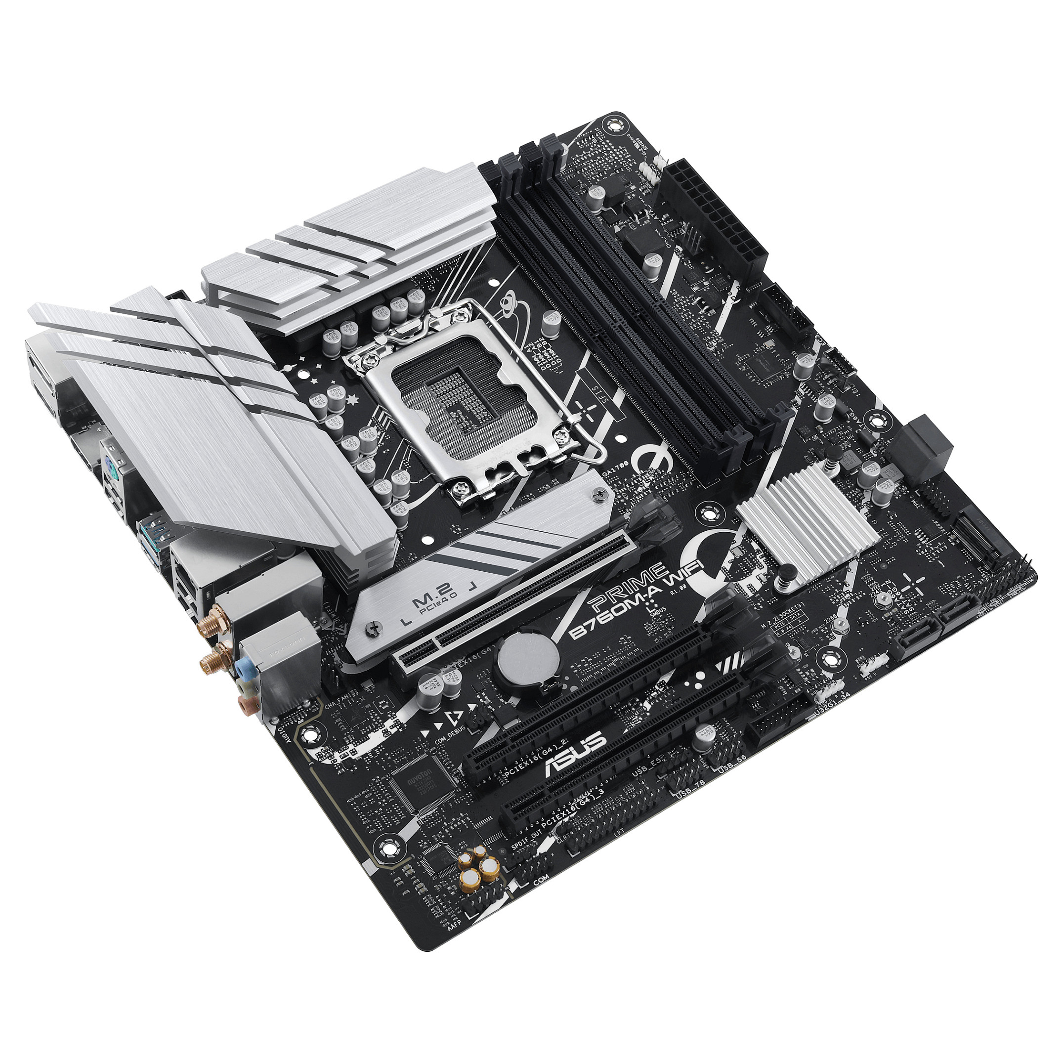 ASUS PRIME B760M-A WIFI S1700/DDR5/2xHDMI-1xDP/µATX Optional: 1x COM. 1x LPT