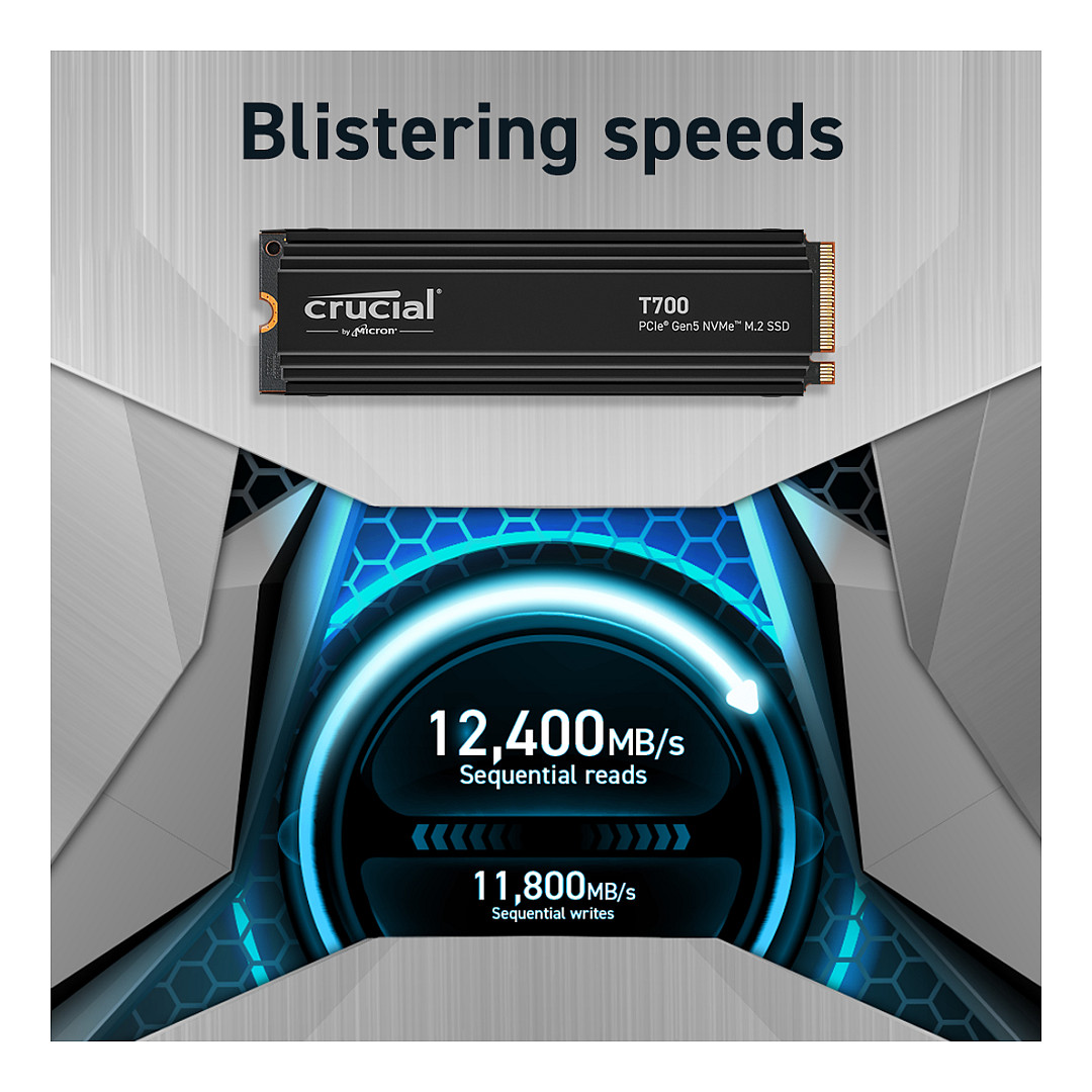 M.2 4TB Crucial T700 NVMe PCIe 5.0 x 4