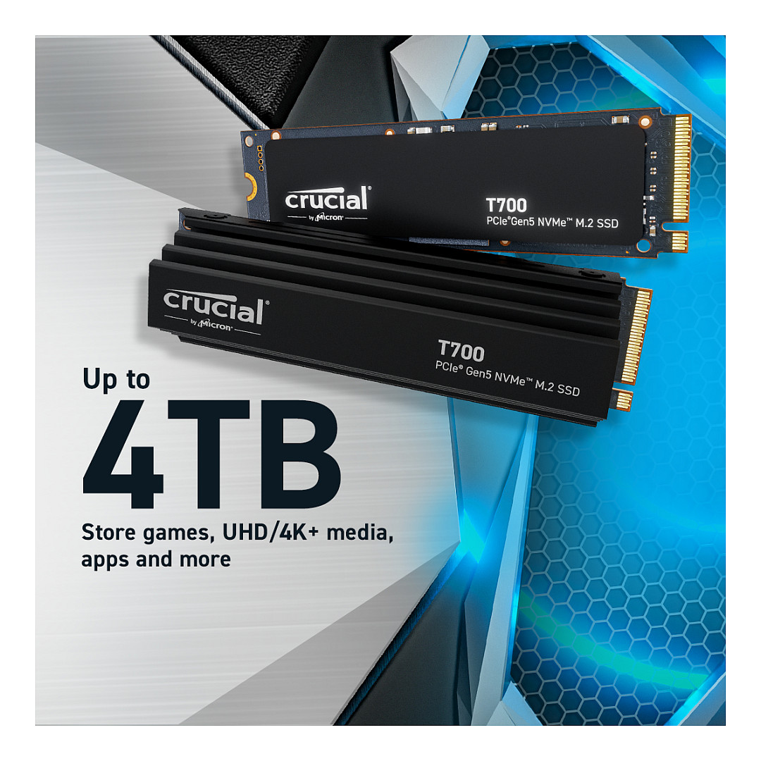 M.2 4TB Crucial T700 NVMe PCIe 5.0 x 4