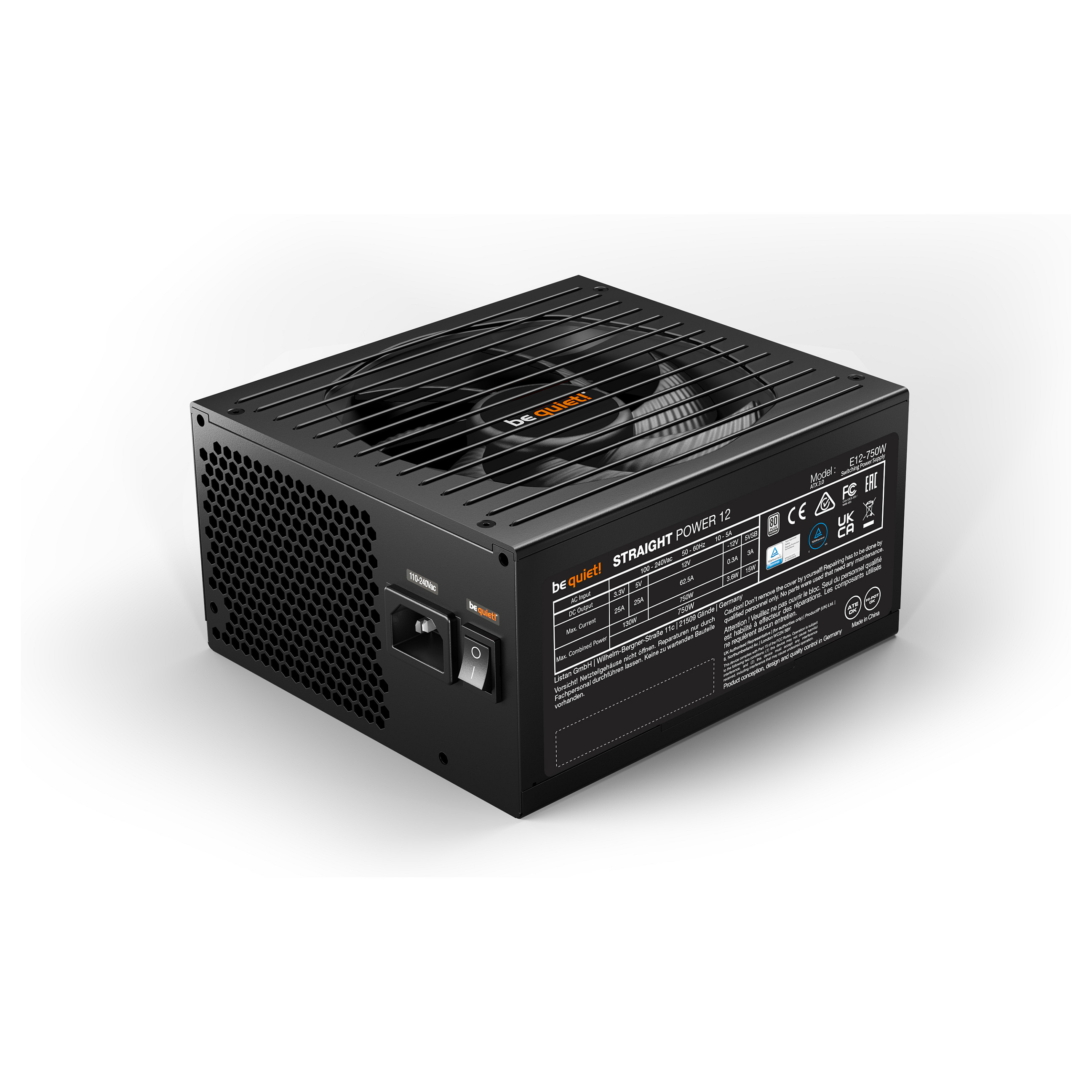 750W be quiet! Straight Power 12 | 80+Platinum