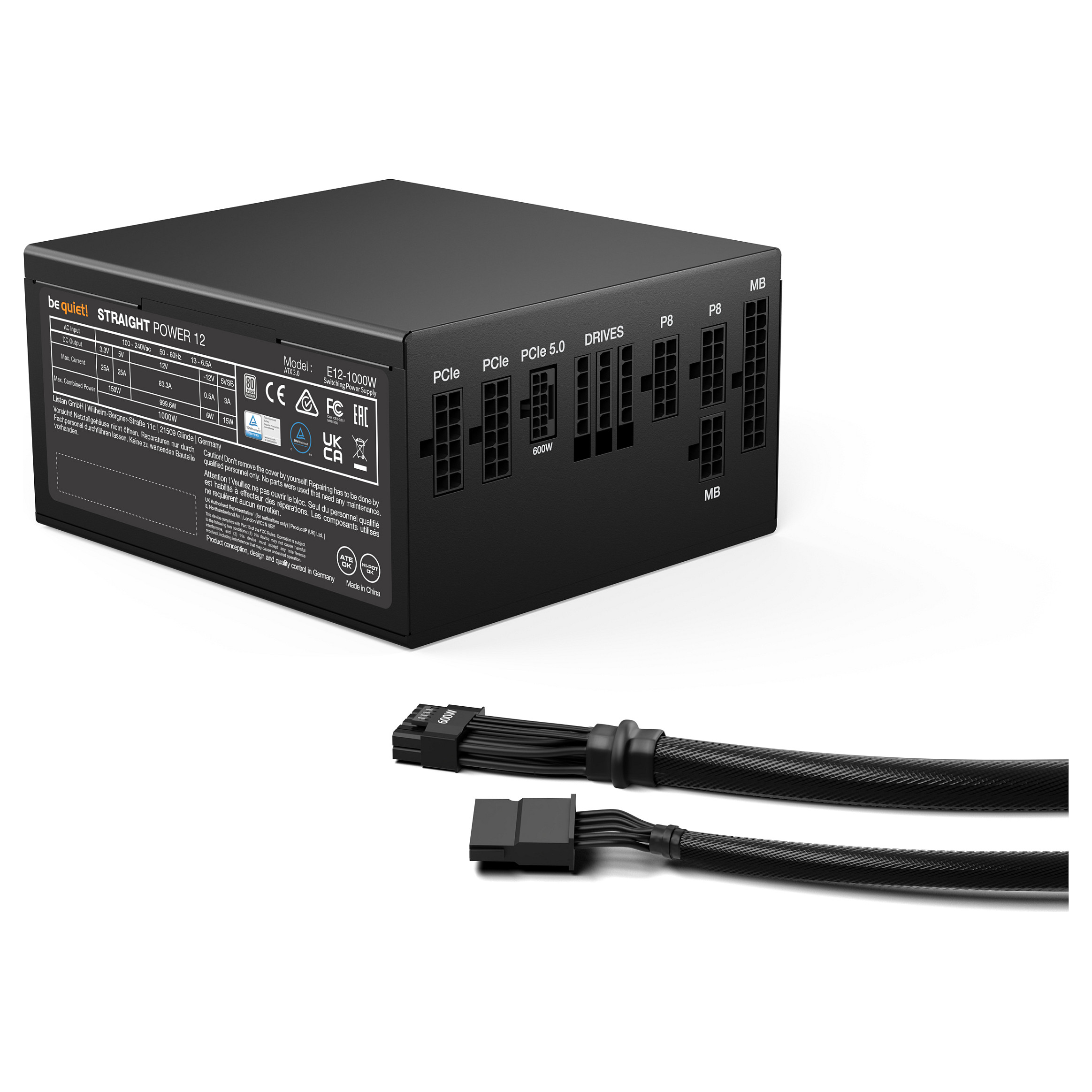 1000W be quiet! Straight Power 12 | 80+Platinum