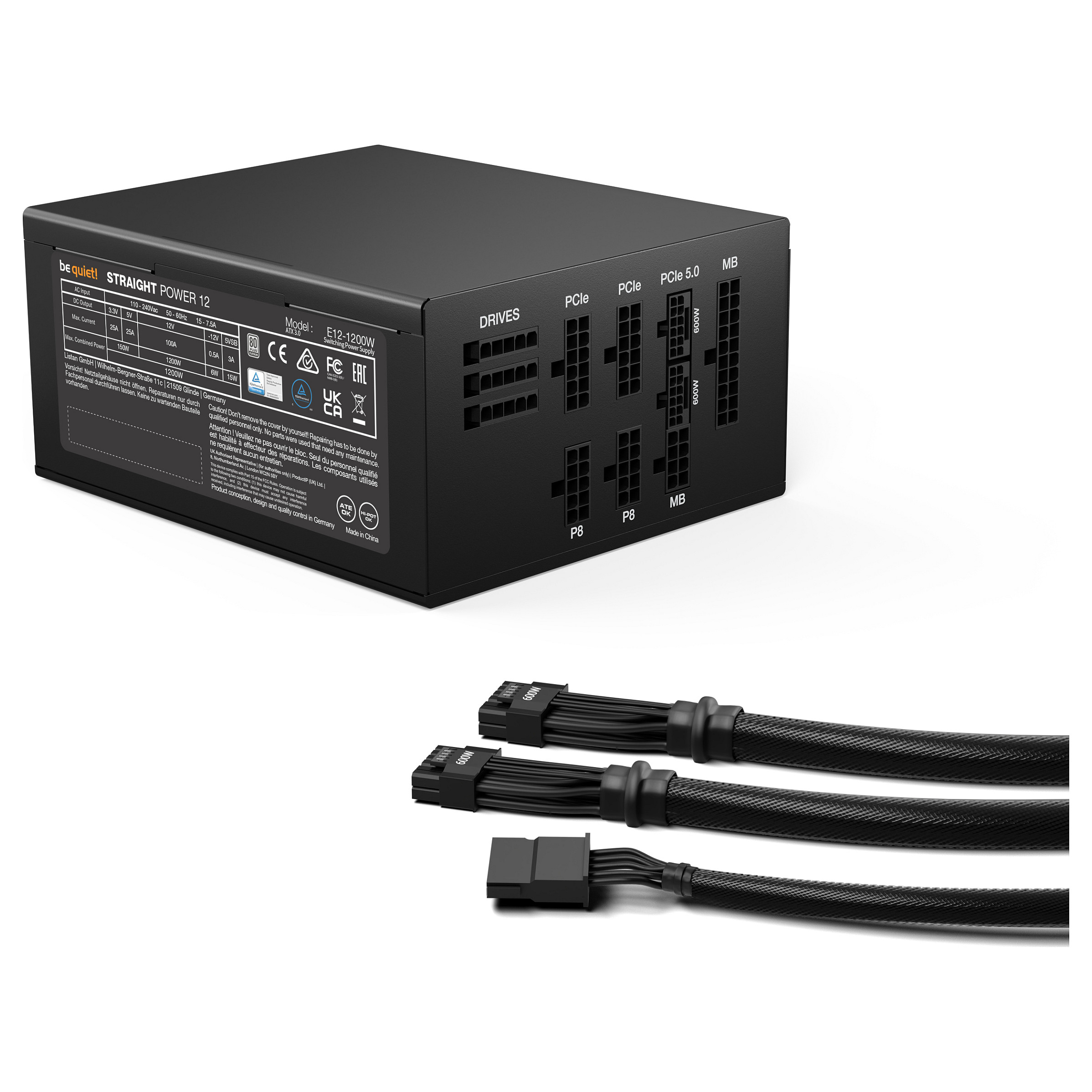 1200W be quiet! Straight Power 12 | 80+Platinum