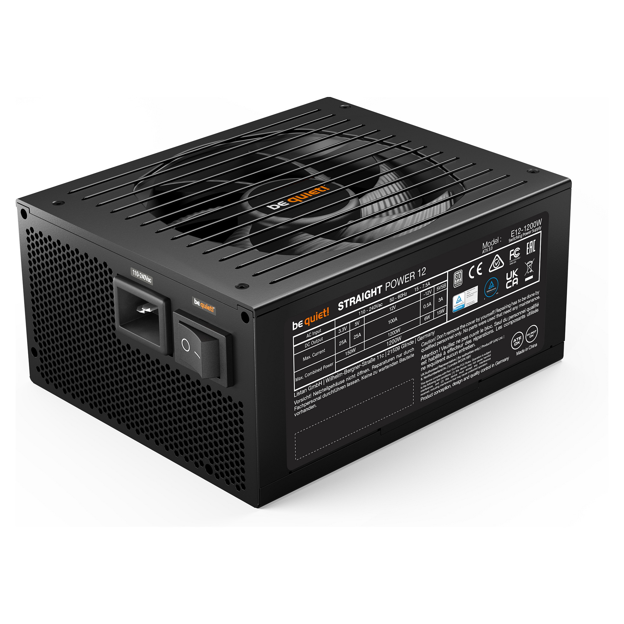 1200W be quiet! Straight Power 12 | 80+Platinum