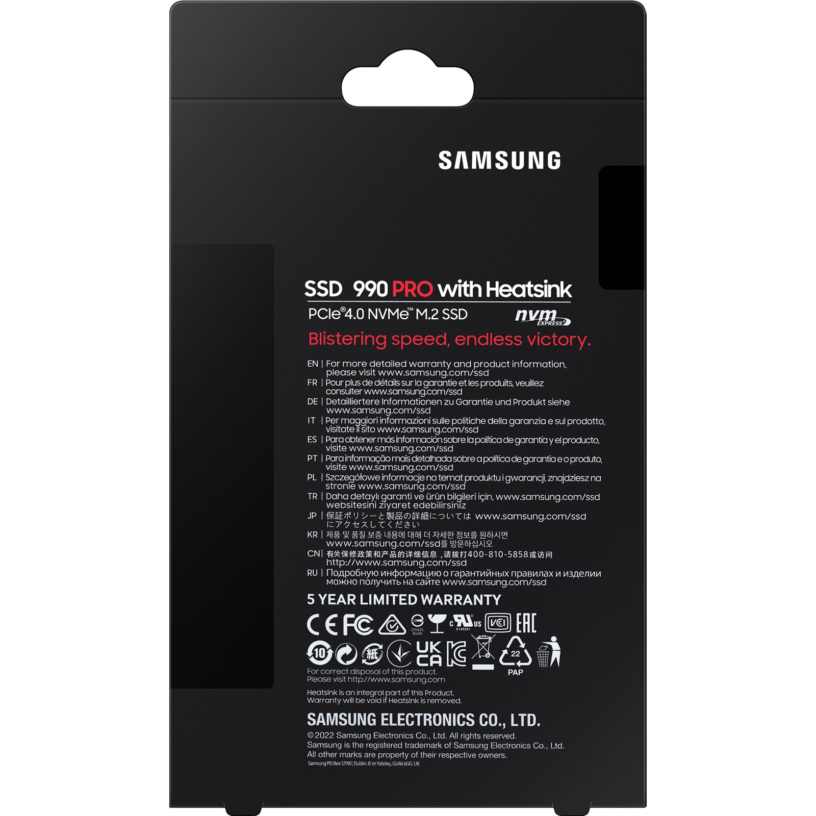 M.2 1TB Samsung 990 PRO NVMe PCIe 4.0 x 4 retail