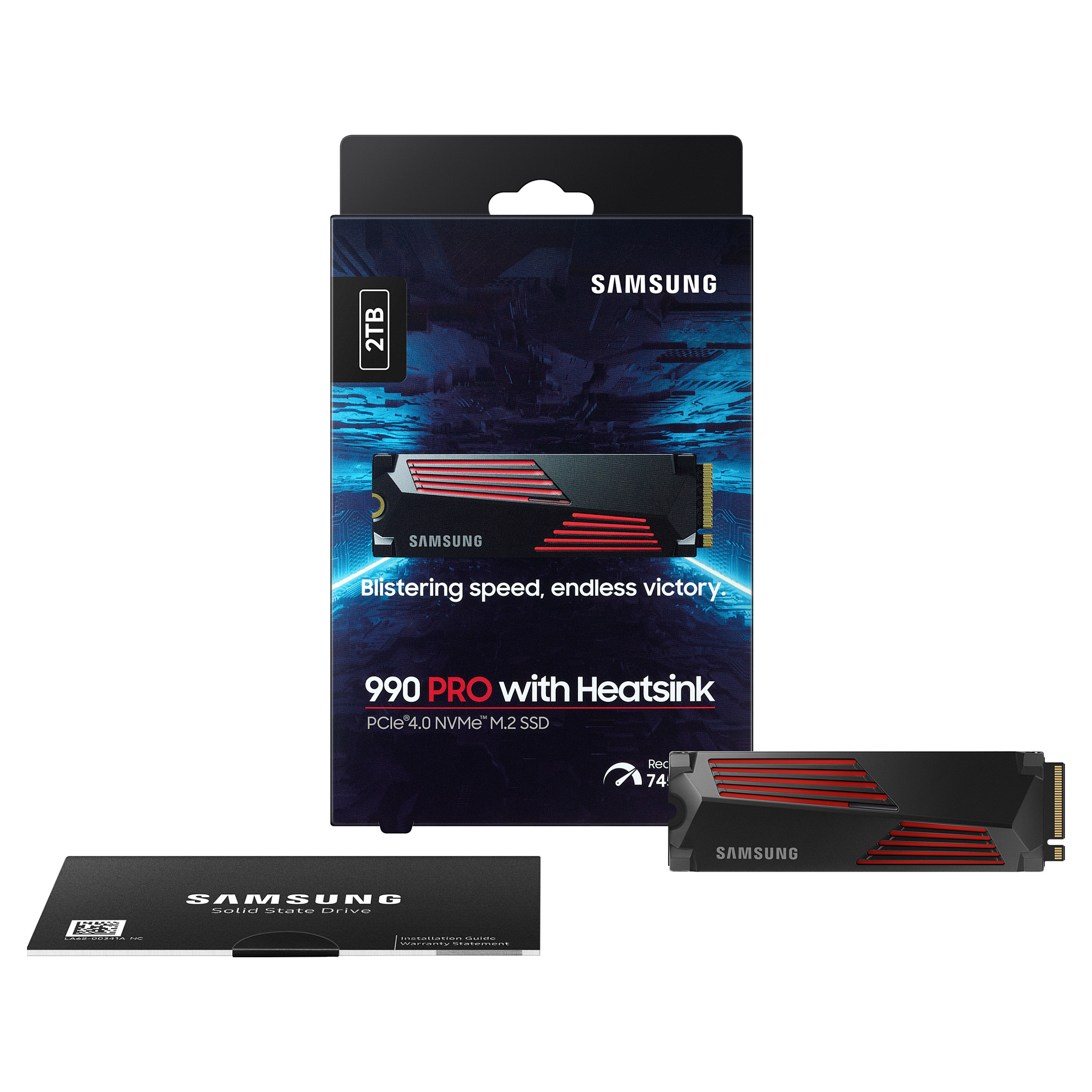 M.2 2TB Samsung 990 PRO Heatsink NVMe PCIe 4.0 x 4 retail