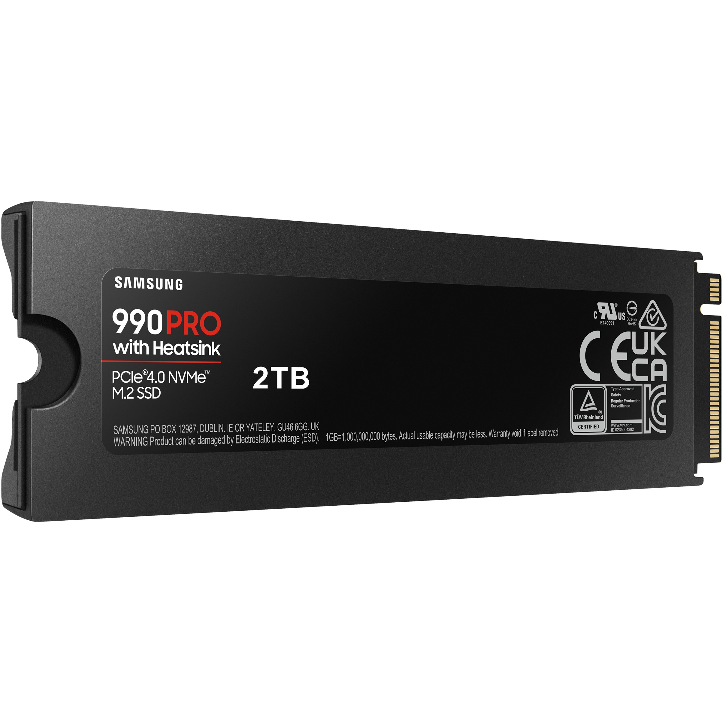 M.2 2TB Samsung 990 PRO Heatsink NVMe PCIe 4.0 x 4 retail