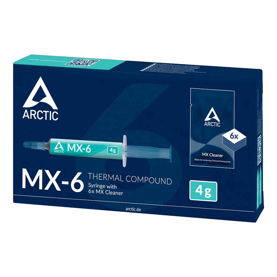 K Arctic MX-6 - Wärmeleitpaste - 4 g - Grau + 6x Cleaner