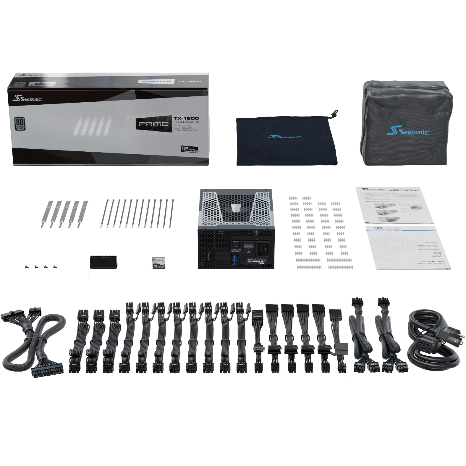 1600W Seasonic PRIME TX-1600 ATX 3.1 |80+ Titanium