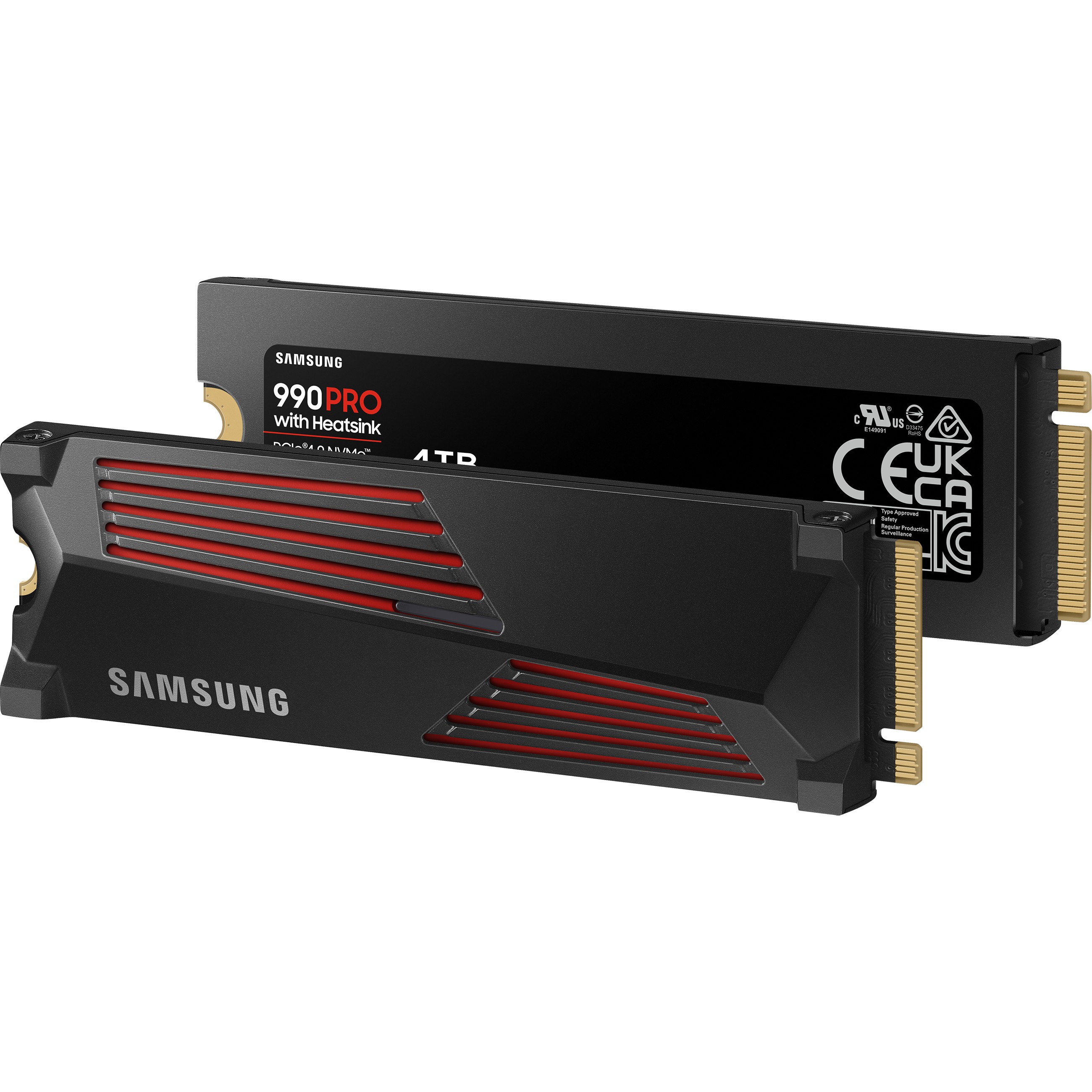 M.2 4TB Samsung 990 PRO Heatsink NVMe PCIe 4.0 x 4 retail