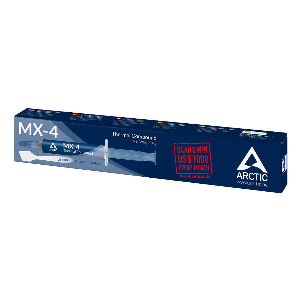 K Zubehör Arctic MX-4 High Performance Wärmeleitpaste mit Spachtel 4 g