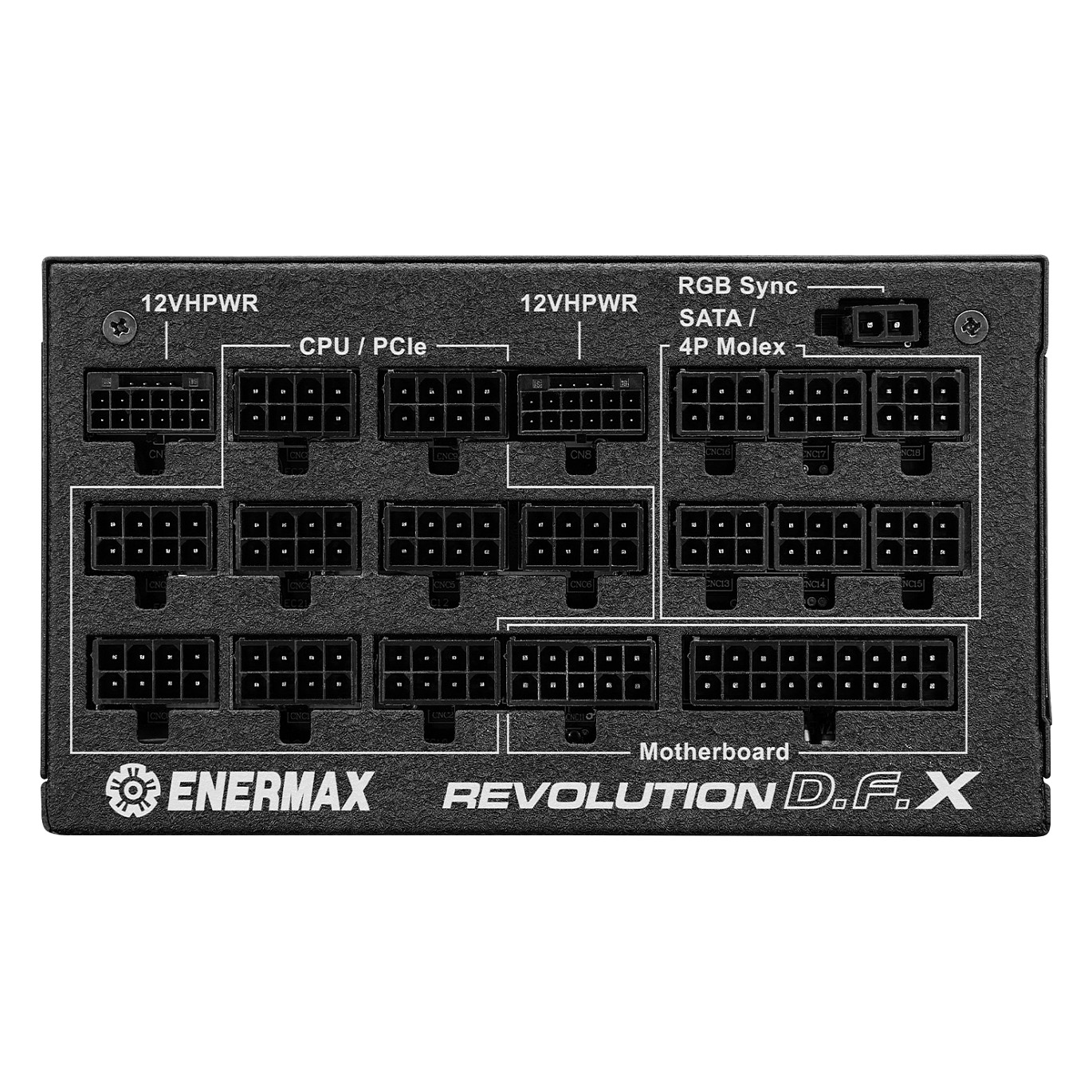 1650W Enermax Revolution D.F.X ERT1650EWT | 80+ Gold Kabelmanagement