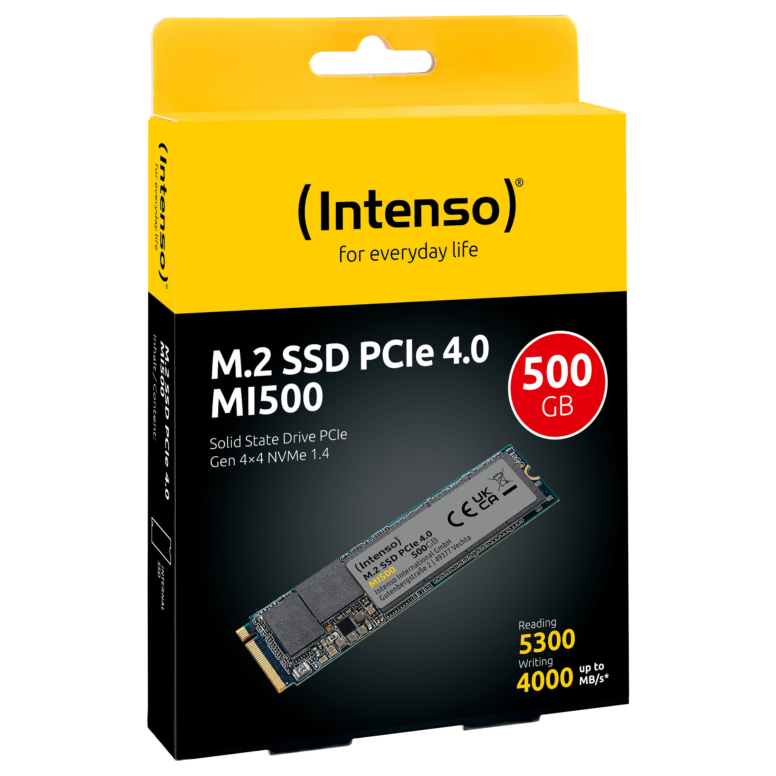 M.2 500GB Intenso MI500 NVMe PCIe 4.0 x 4