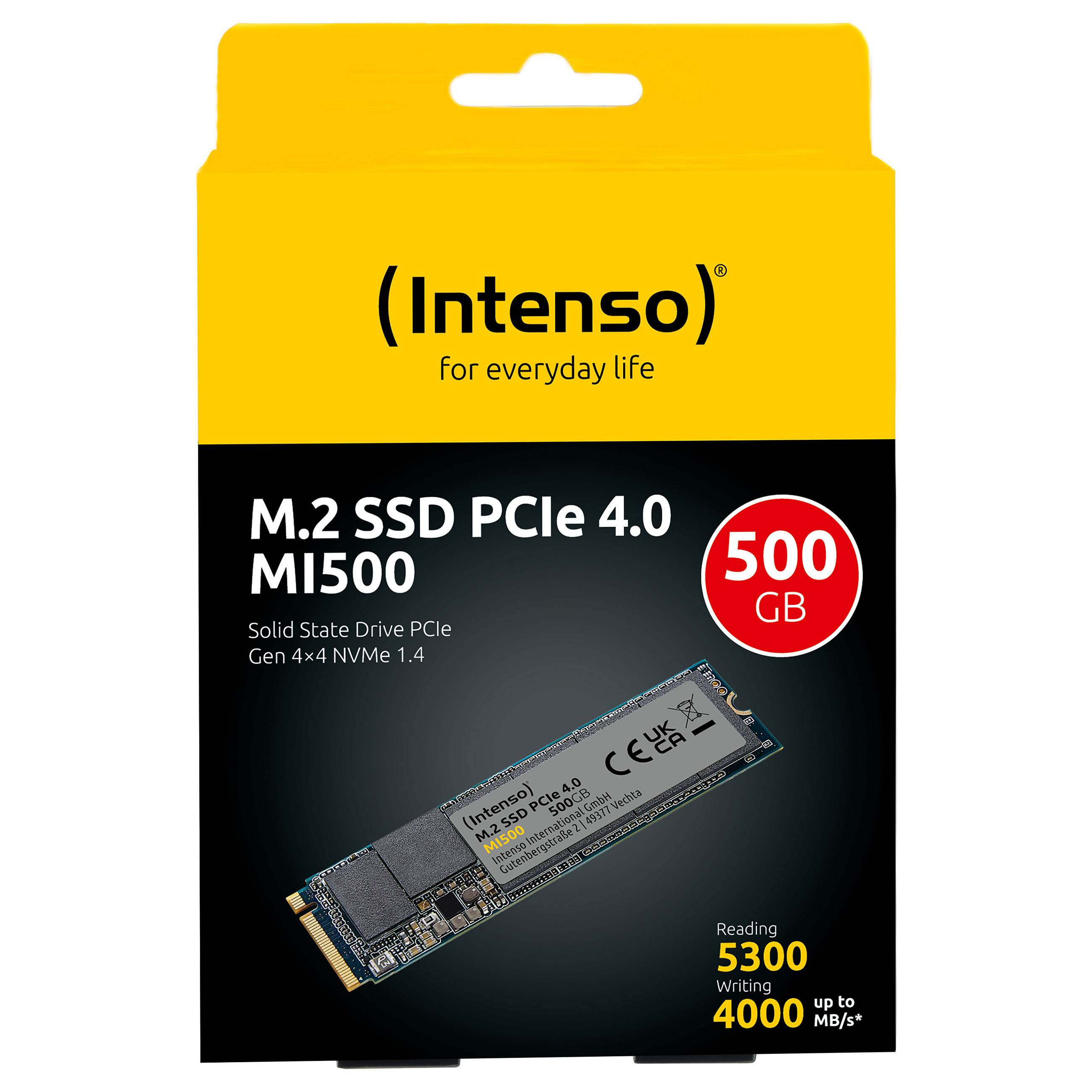 M.2 500GB Intenso MI500 NVMe PCIe 4.0 x 4