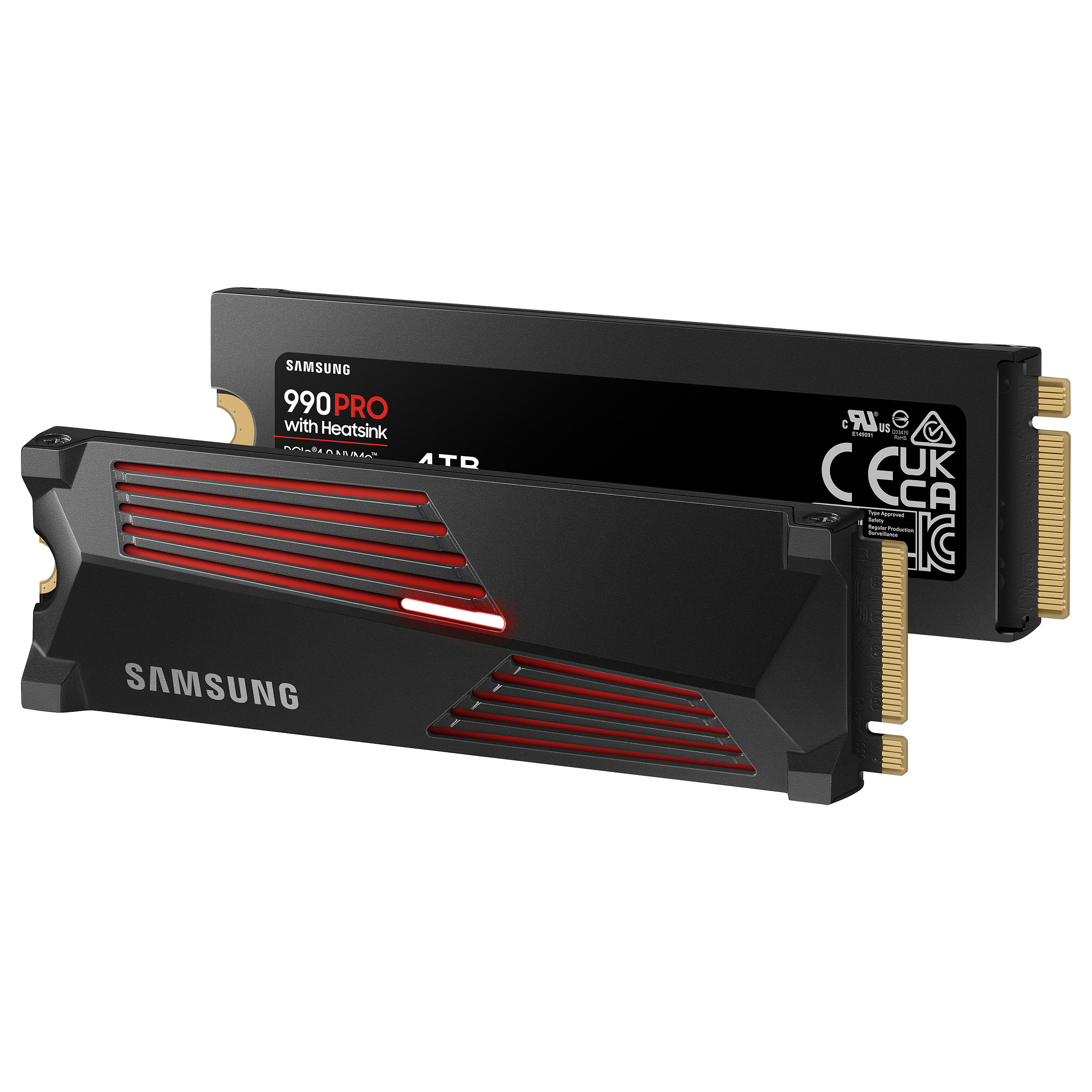 M.2 4TB Samsung 990 PRO Heatsink NVMe PCIe 4.0 x 4 retail
