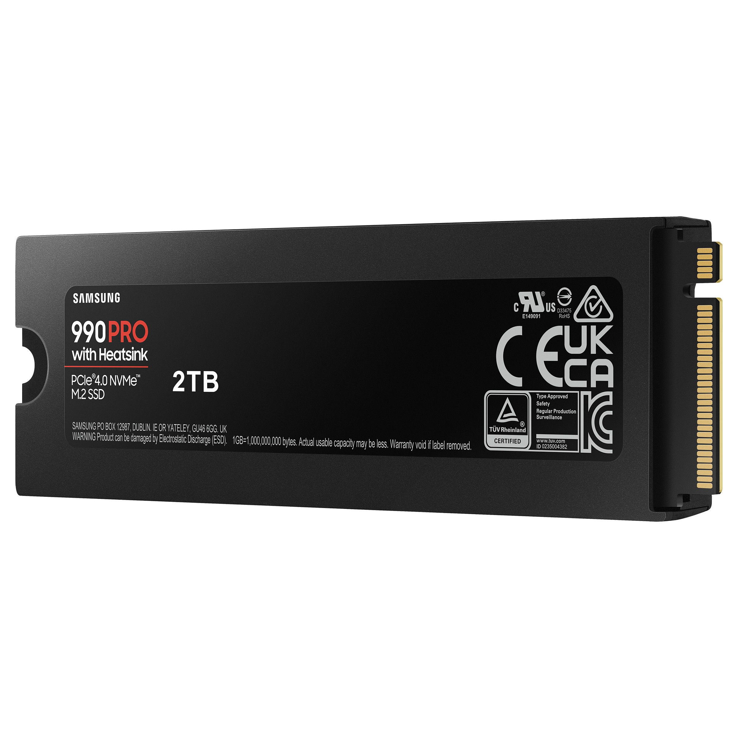 M.2 2TB Samsung 990 PRO Heatsink NVMe PCIe 4.0 x 4 retail