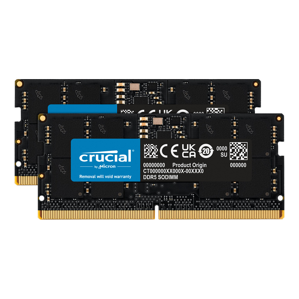 4800 32GB Crucial 2x16GB KIT CL40 SODIMM