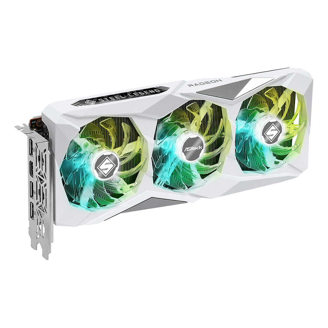 RX 7600 8GB ASRock Radeon Steel Legend OC white GDDR6 3 Fan