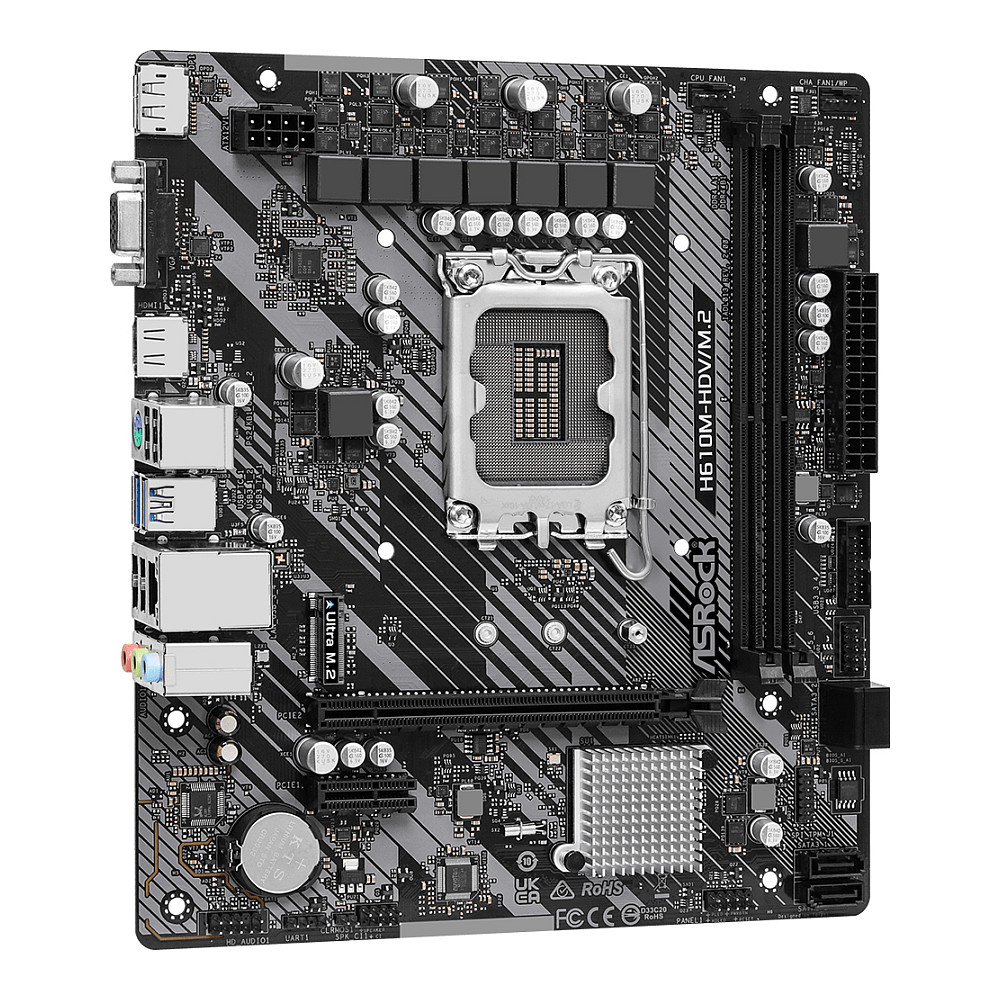 1700 ASROCK H610M-HDV/M.2 R2.0 mATX D4
