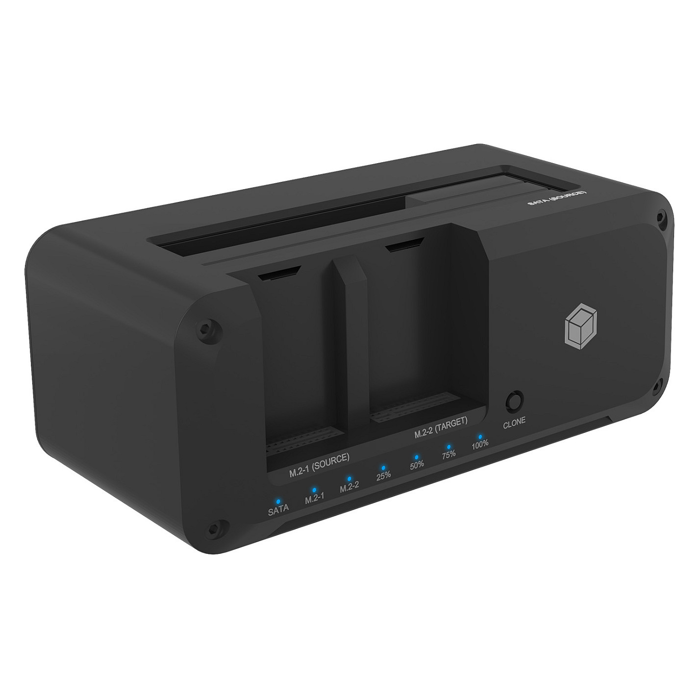 ICY BOX IB-2924MSCL-C31 USB-C 3.2 Klon- und DockingStation für 2,5"/3,5" SATA HDD und M.2 NVMe SSD
