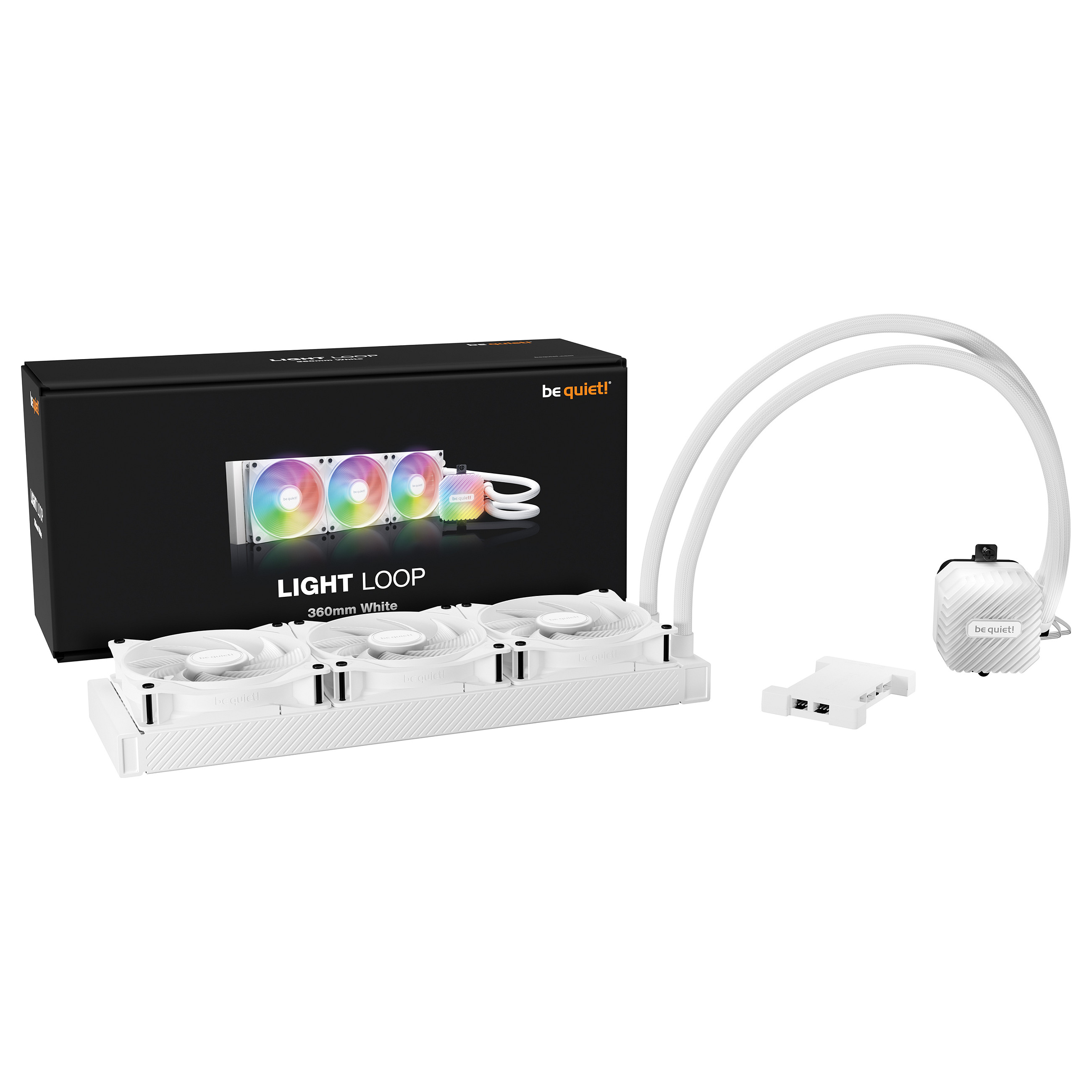K Cooler Wasserkühlung be quiet! LIGHT LOOP 360mm ARGB White