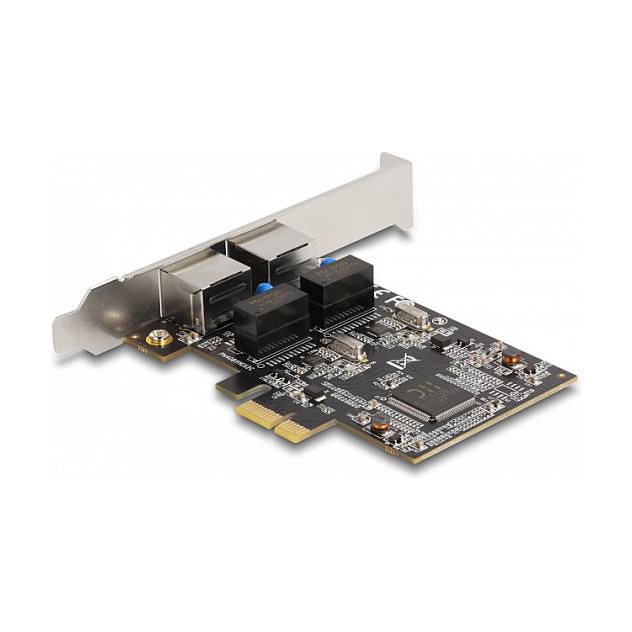 DeLock 2-Port RJ45 Gigabit LAN RTL8111 PCI Express-Karte