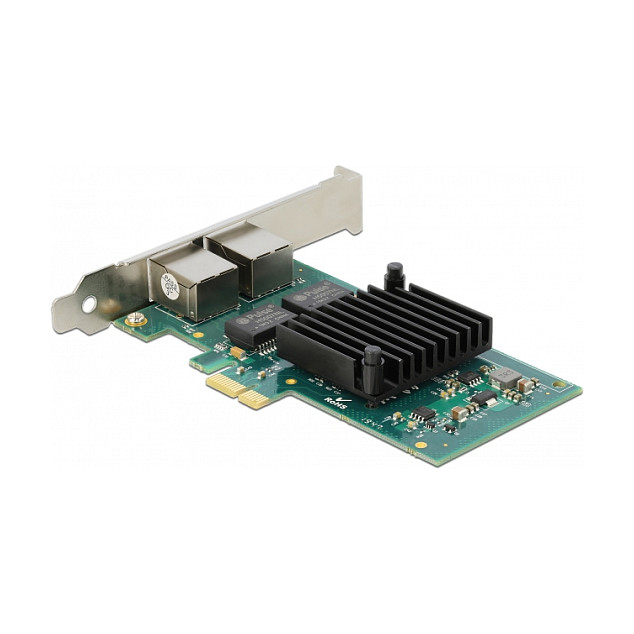 DeLock 2-Port RJ45 Gigabit LAN i350 PCI Express-Karte