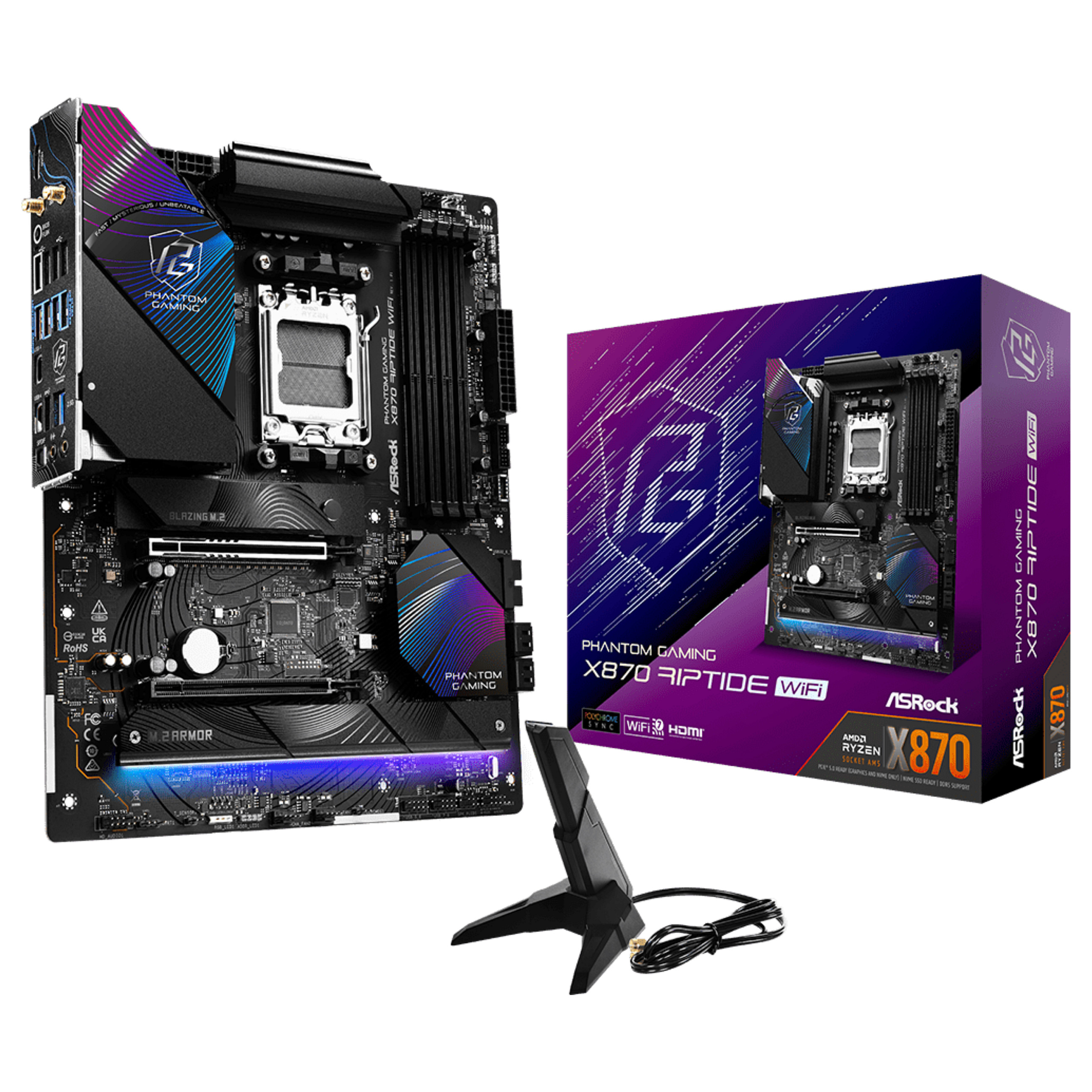 ASRock X870 Riptide WiFi AM5 ATX HDMI/USB-C DDR5 retail