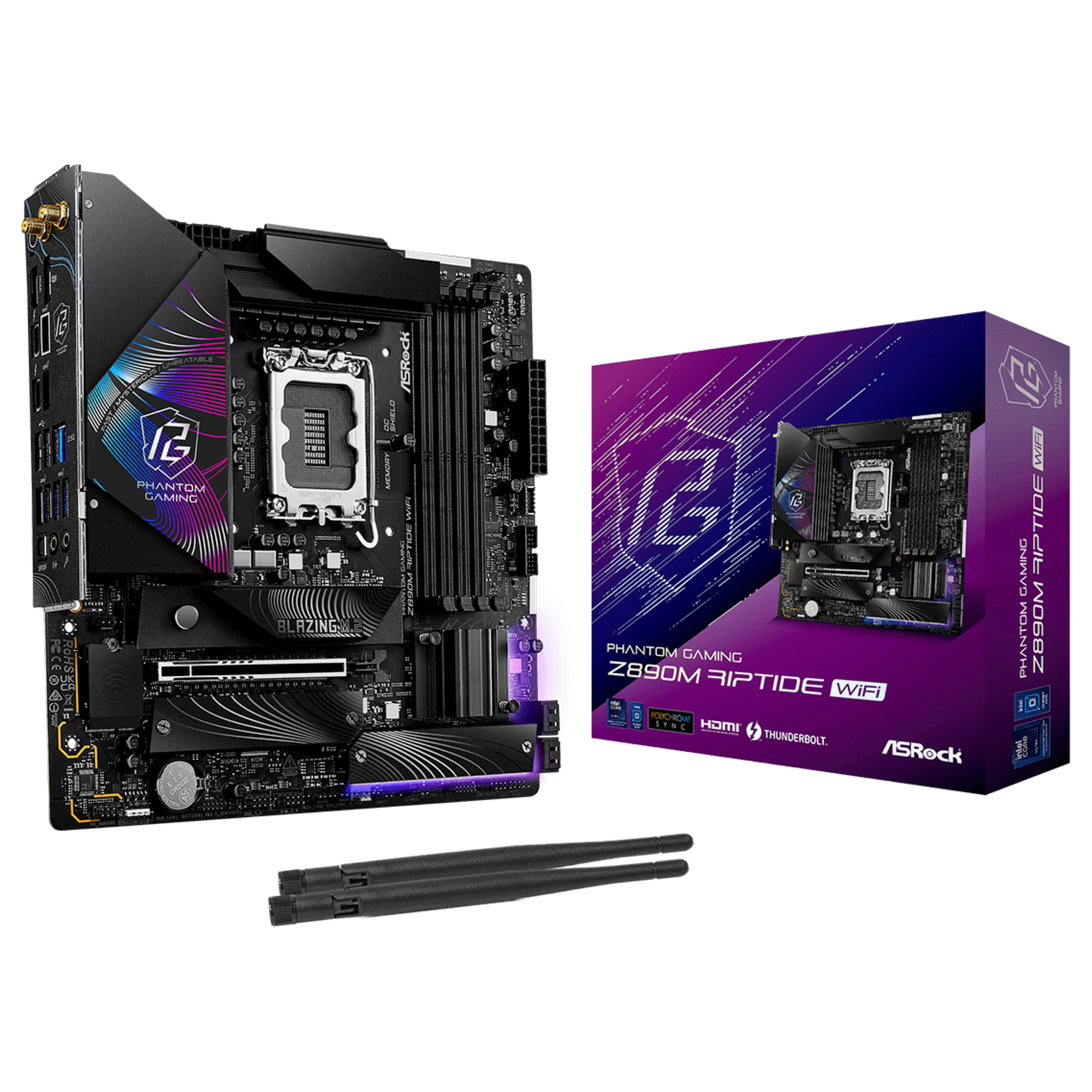 1851 ASRock Z890M Phantom Gaming Riptide Wifi DDR5