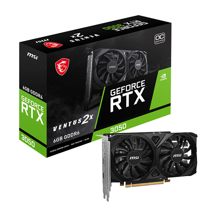 RTX 3050 6GB MSI VENTUS 2E E OC GDDR6
