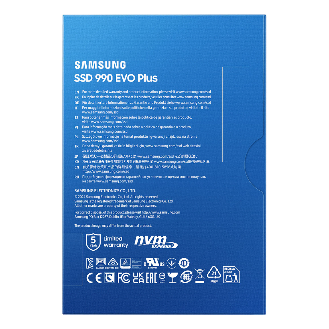 M.2 4TB Samsung 990 EVO Plus NVMe PCIe 5.0 x 2