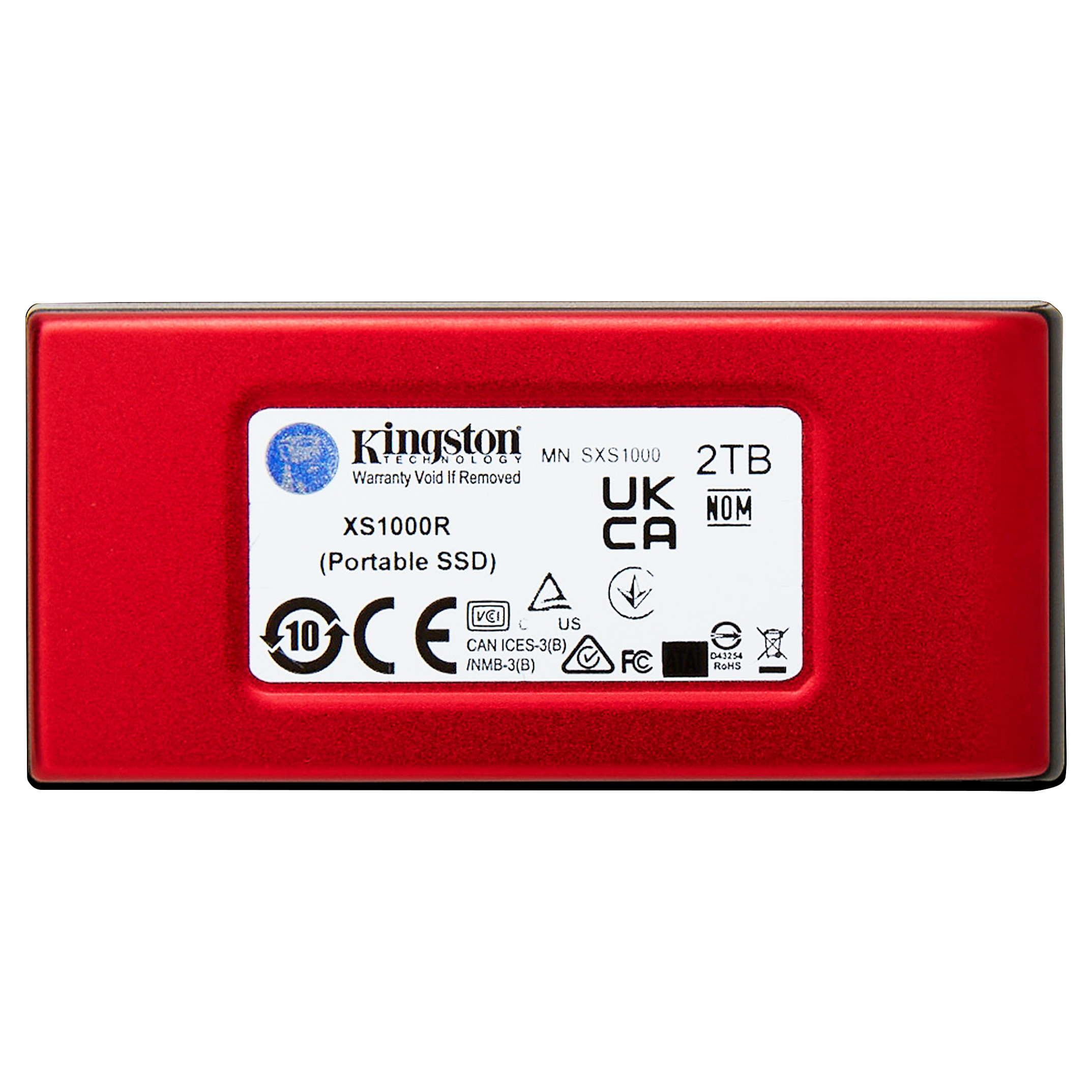 2TB Kingston XS1000 USB 3.2 Gen2 Red
