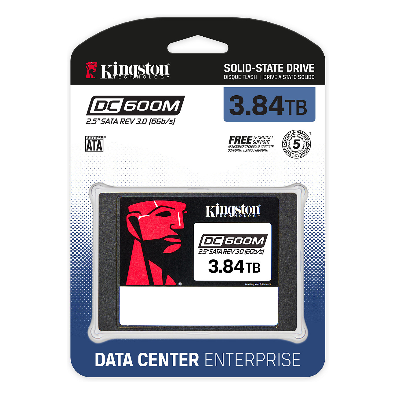 Ent. 2,5" 3.84TB Kingston DC600M