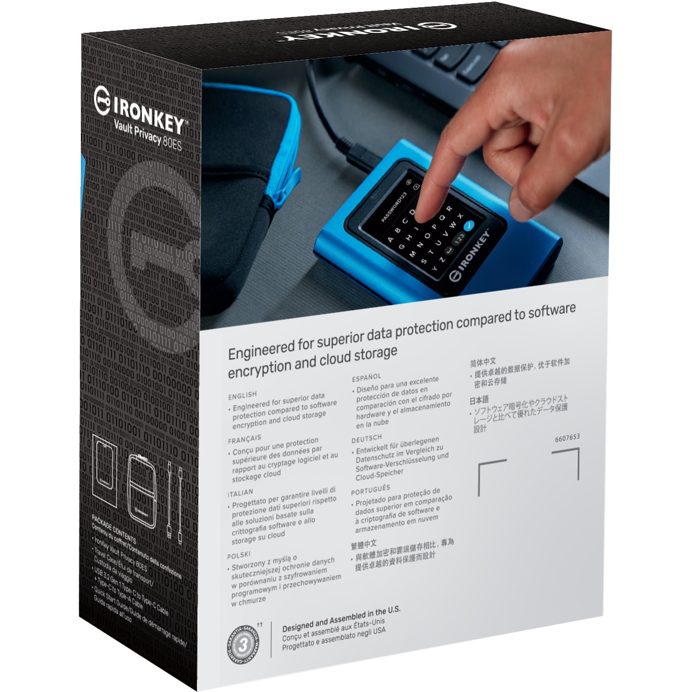 7.68TB Kingston IronKey Vault Privacy 80 USB 3.2 Gen 1