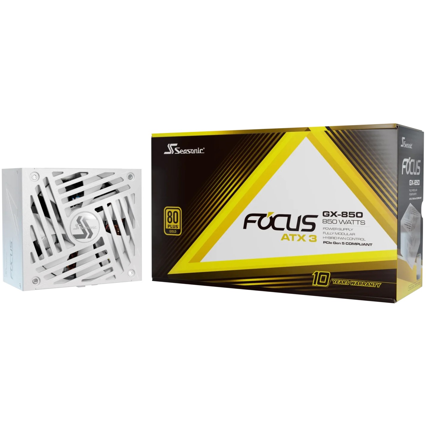 850W Seasonic FOCUS-GX-850-V4-WHITE ATX 3.1 80+ Gold