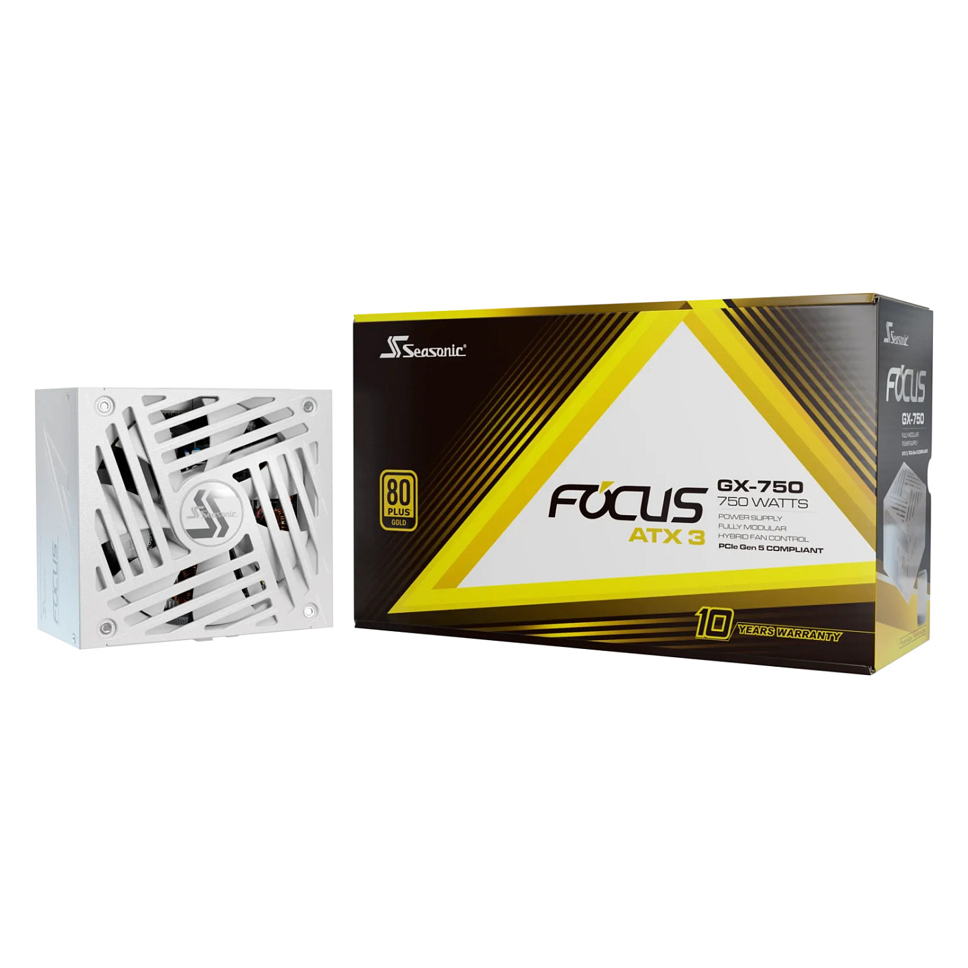 750W Seasonic FOCUS-GX-750-V4-WHITE ATX 3.1 80+ Gold