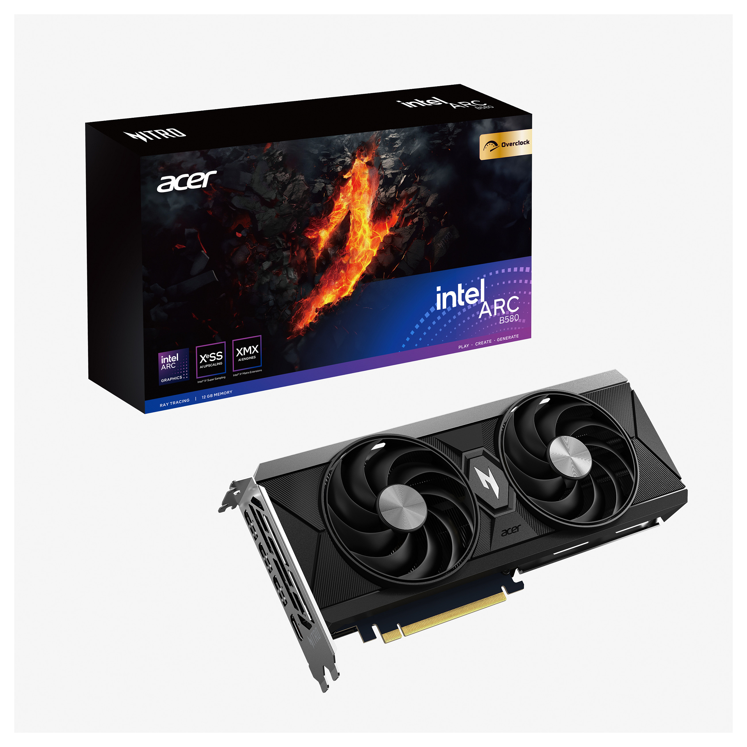 B580 12GB ARC Acer Nitro OC GDDR6