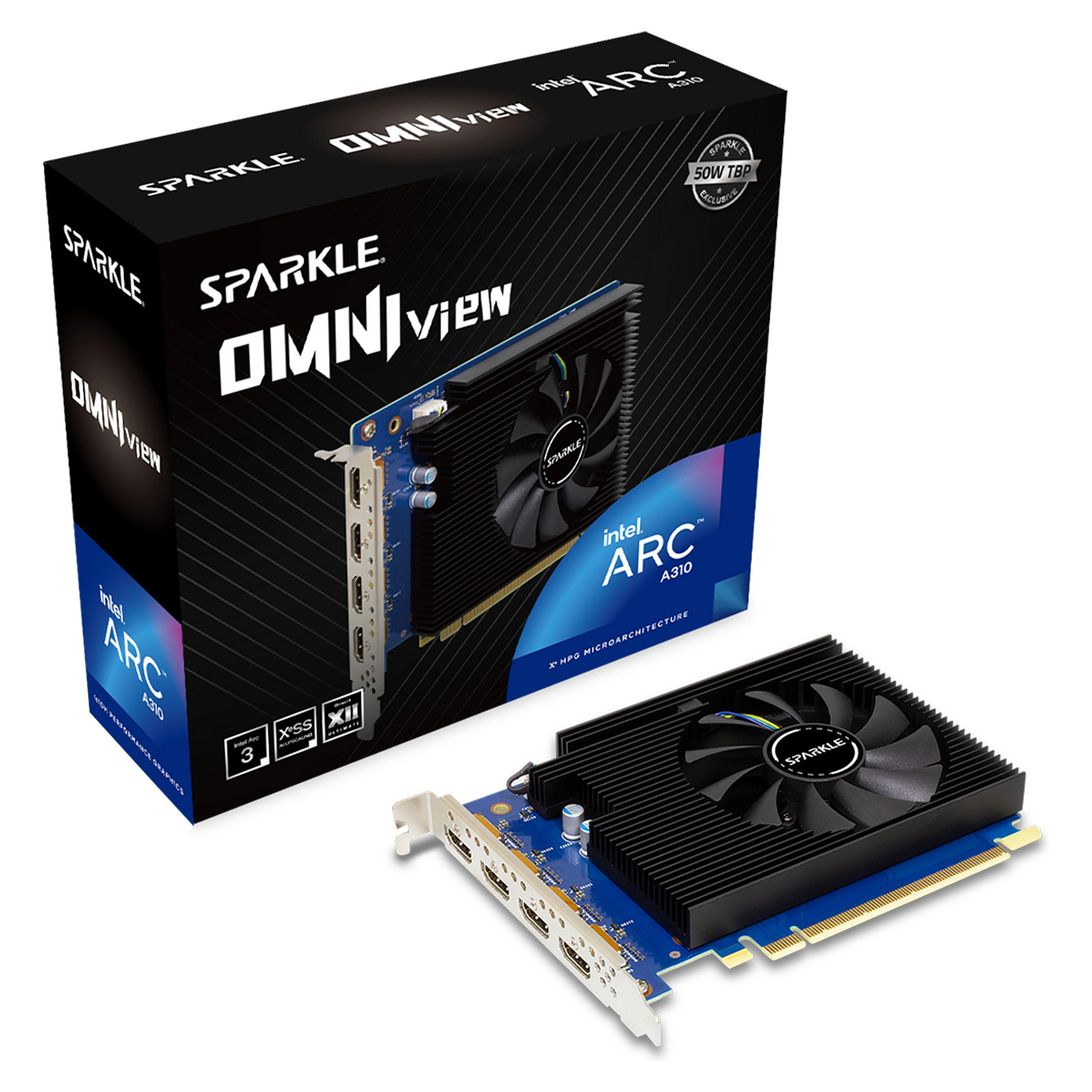 A310 4GB Sparkle Intel Arc Omni View GDDR6 1 Fan