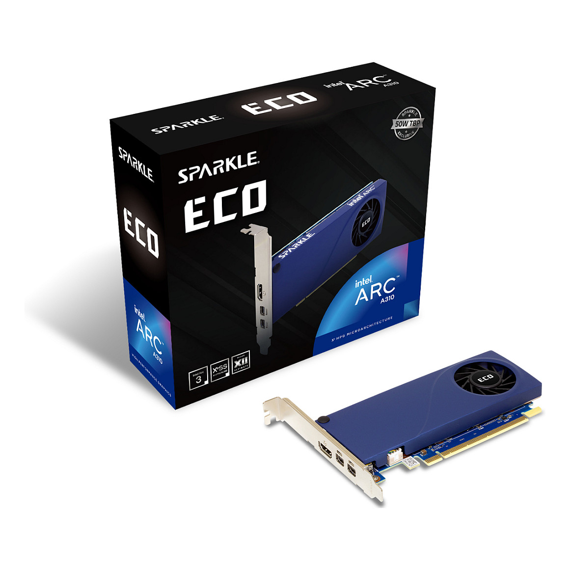 A310 4GB Sparkle Intel Arc Eco LP GDDR6 1 Fan