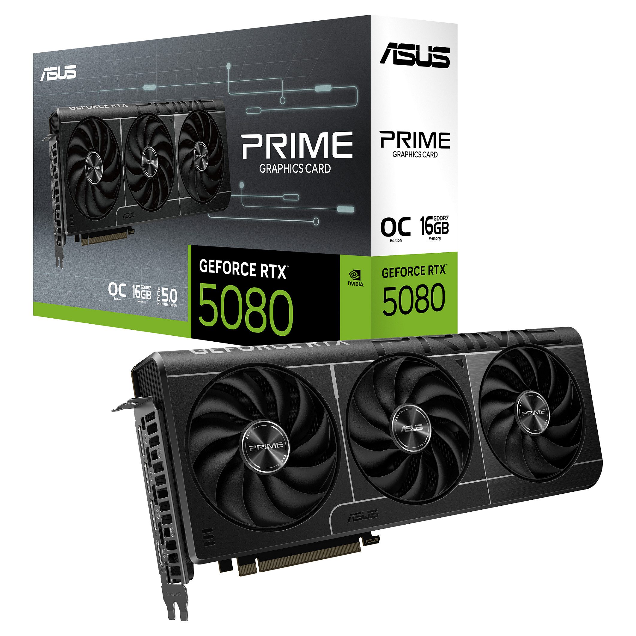RTX 5080 16GB ASUS Prime OC GDDR7 3Fan