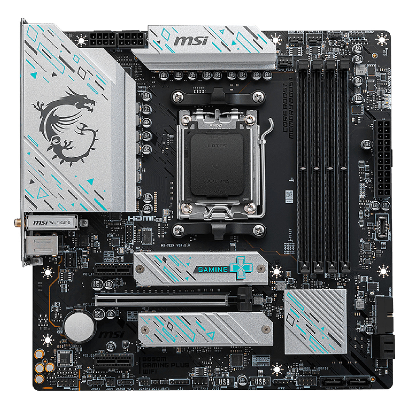 MSI B650M GAMING PLUS WIFI (B650.AM5.mATX.DDR5)