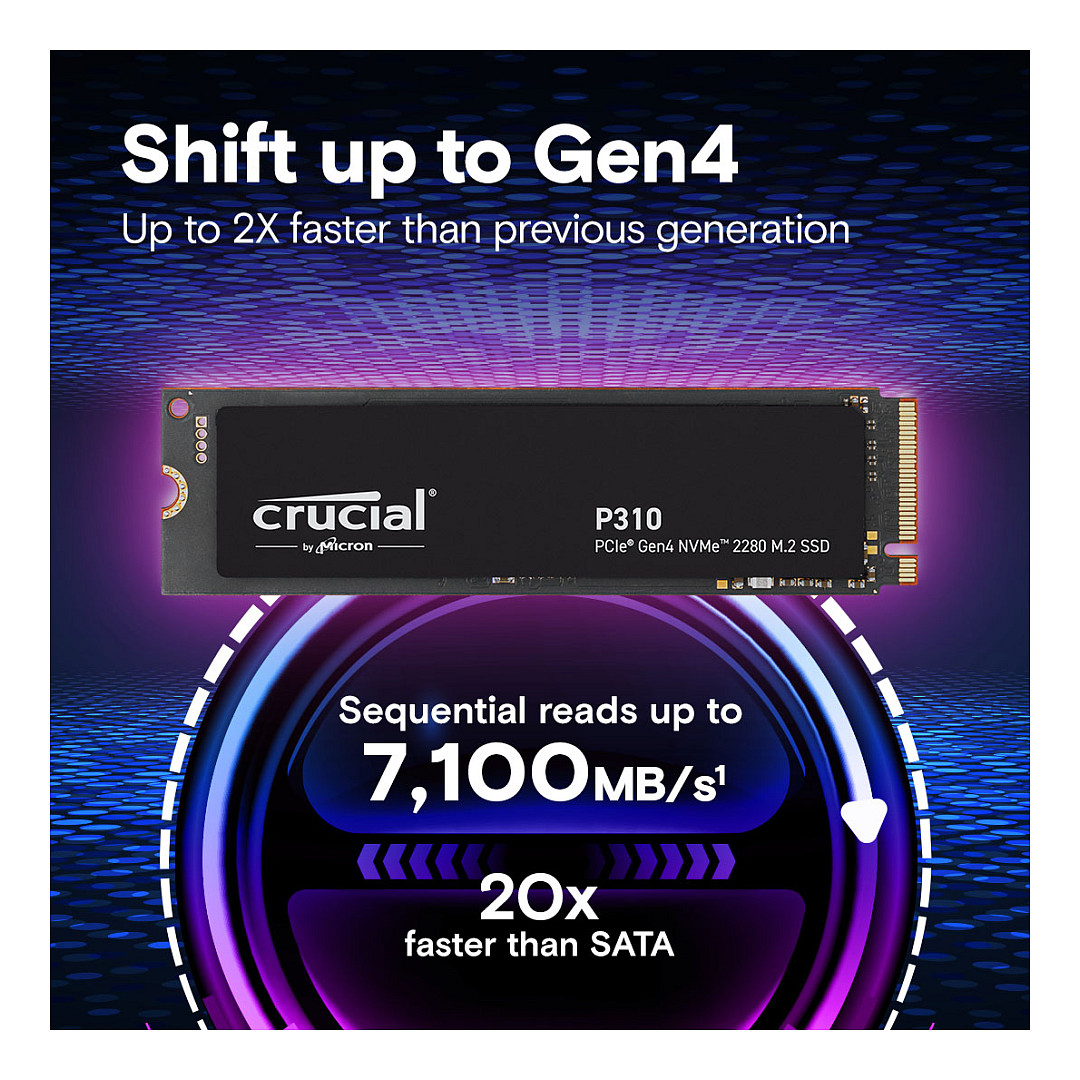 M.2 1TB Crucial P310 NVMe PCIe Gen4 CT1000P310SSD8