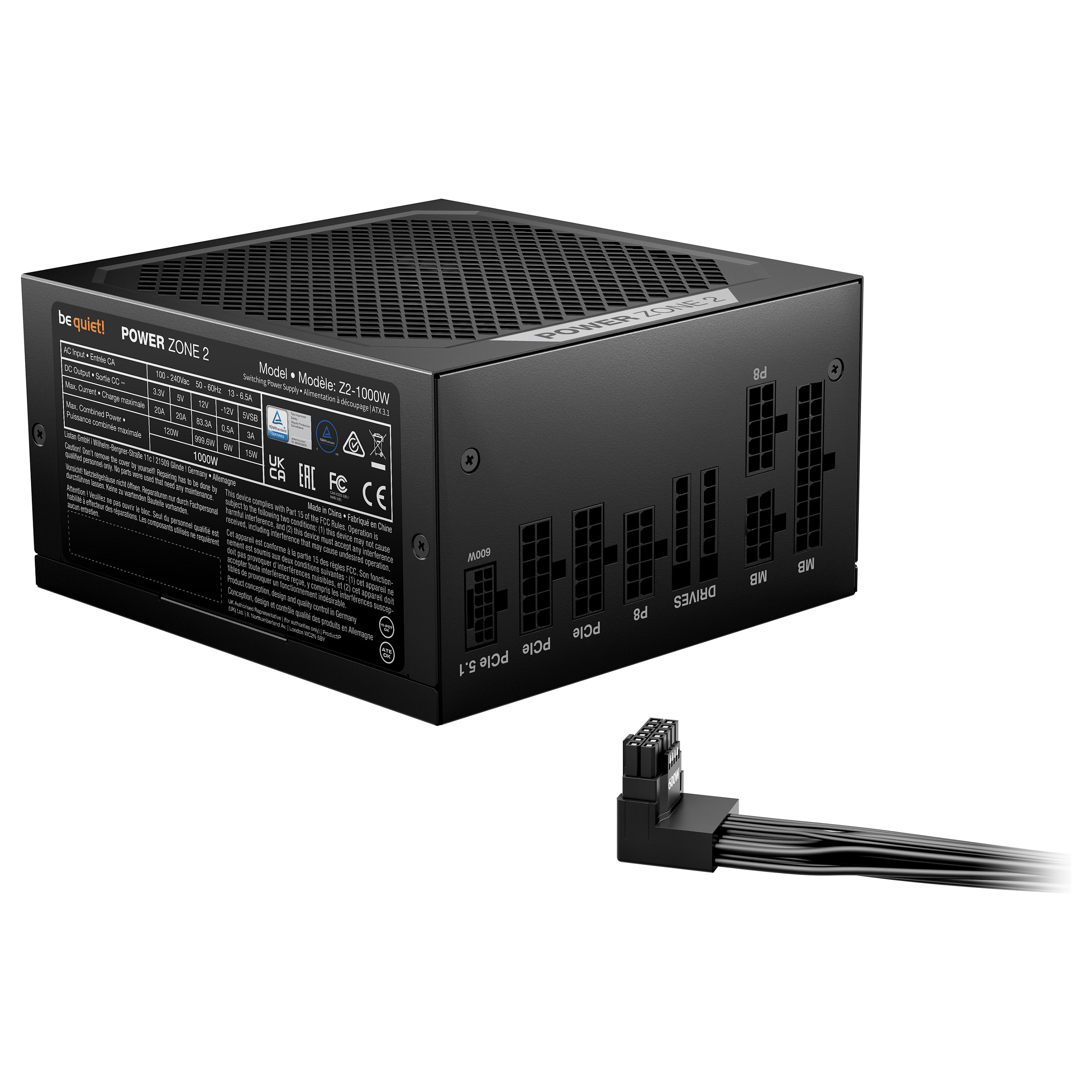 1000W be quiet! Power Zone 2
