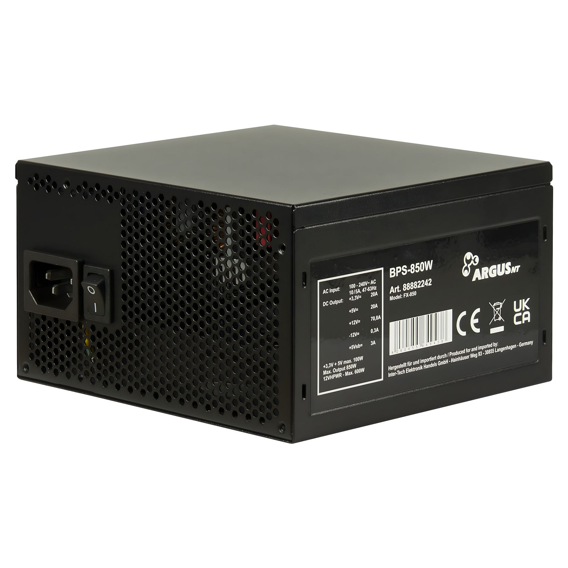 850W Inter-Tech Argus BPS-850 ATX 3.1