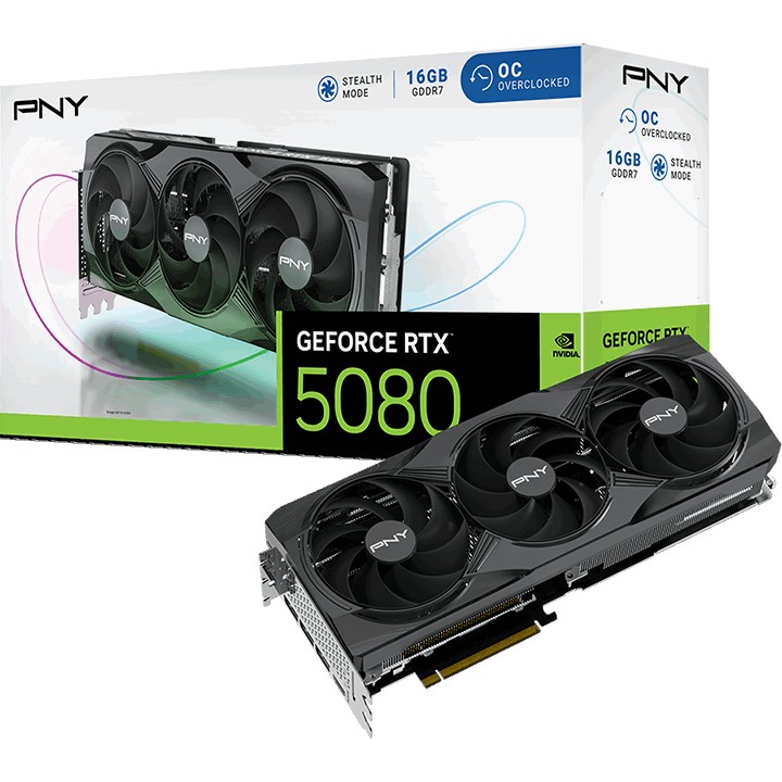 RTX 5080 16GB PNY OC DGGR7 3 Fan
