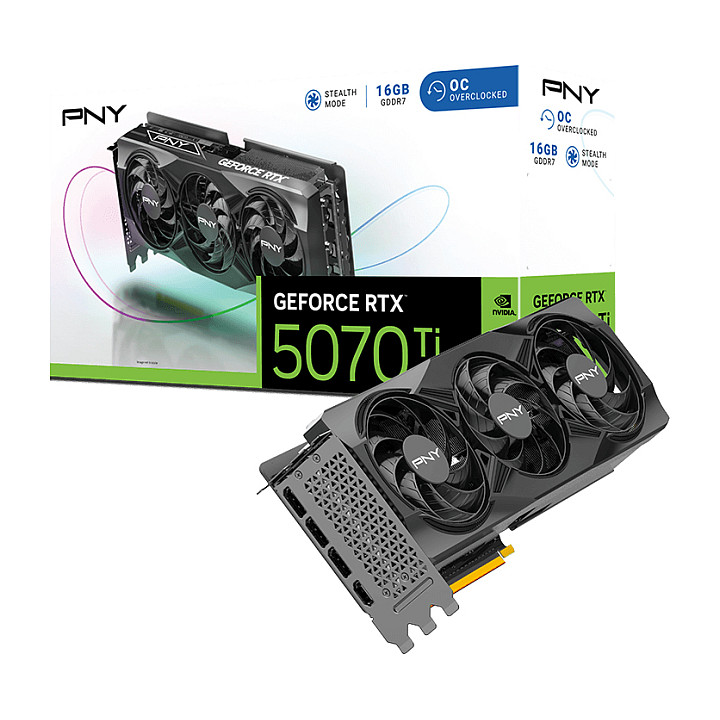 RTX 5070 TI 16GB PNY VERTO OC Triple Fan GDDR7 3 Fan
