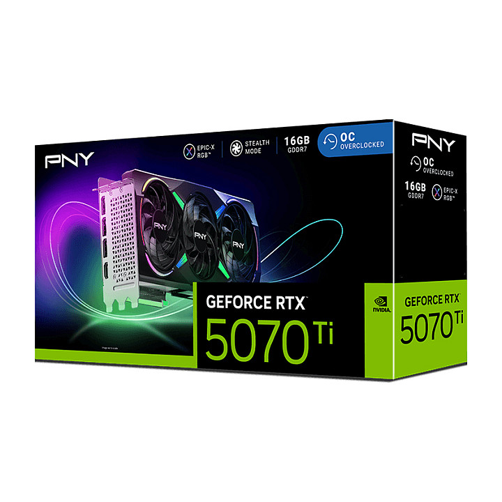 RTX 5070Ti 16GB PNY Verto ARGB OC GDDR7 3Fan