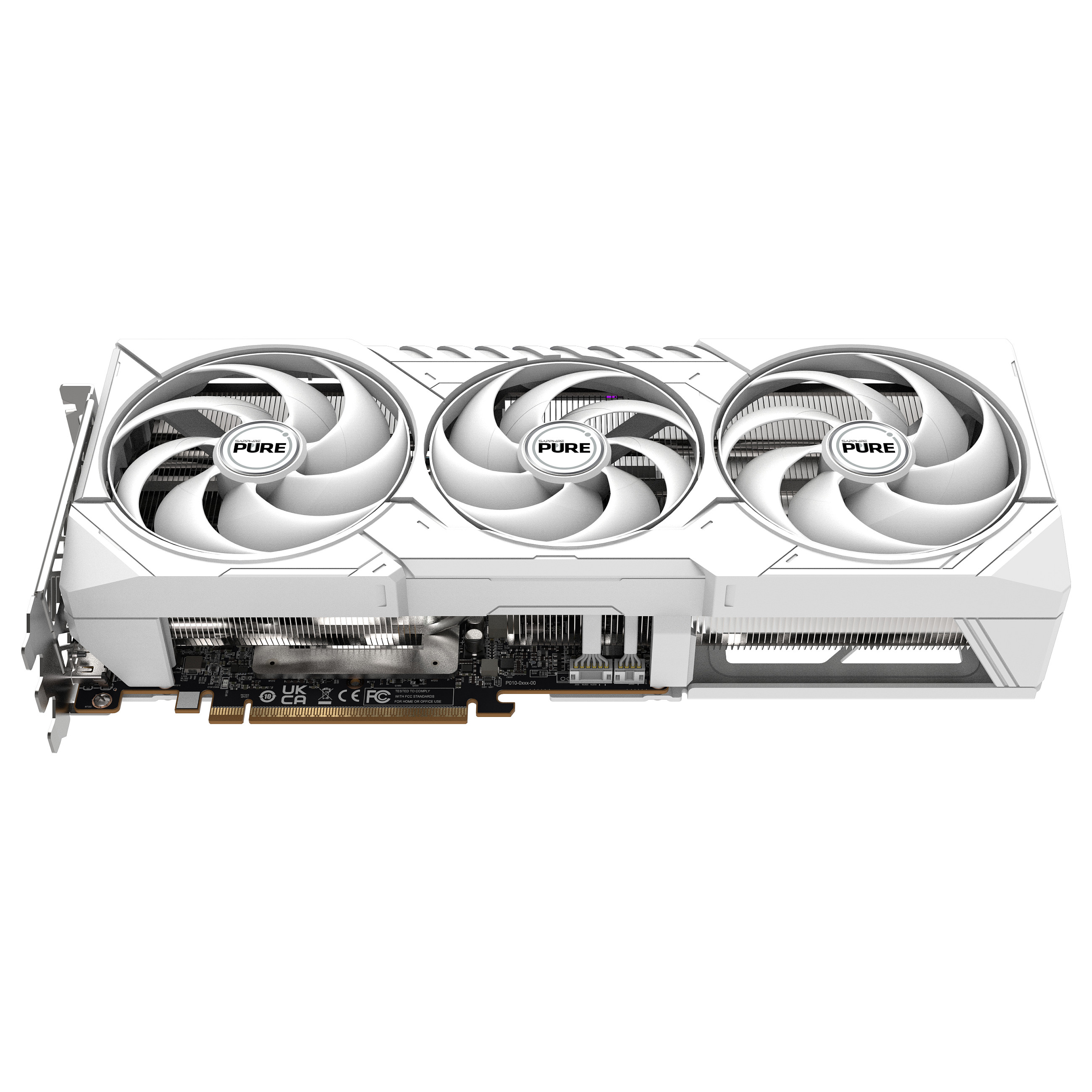 RX 9070 16GB Sapphire Pure Radeon OC GDDR6 3 Fan white