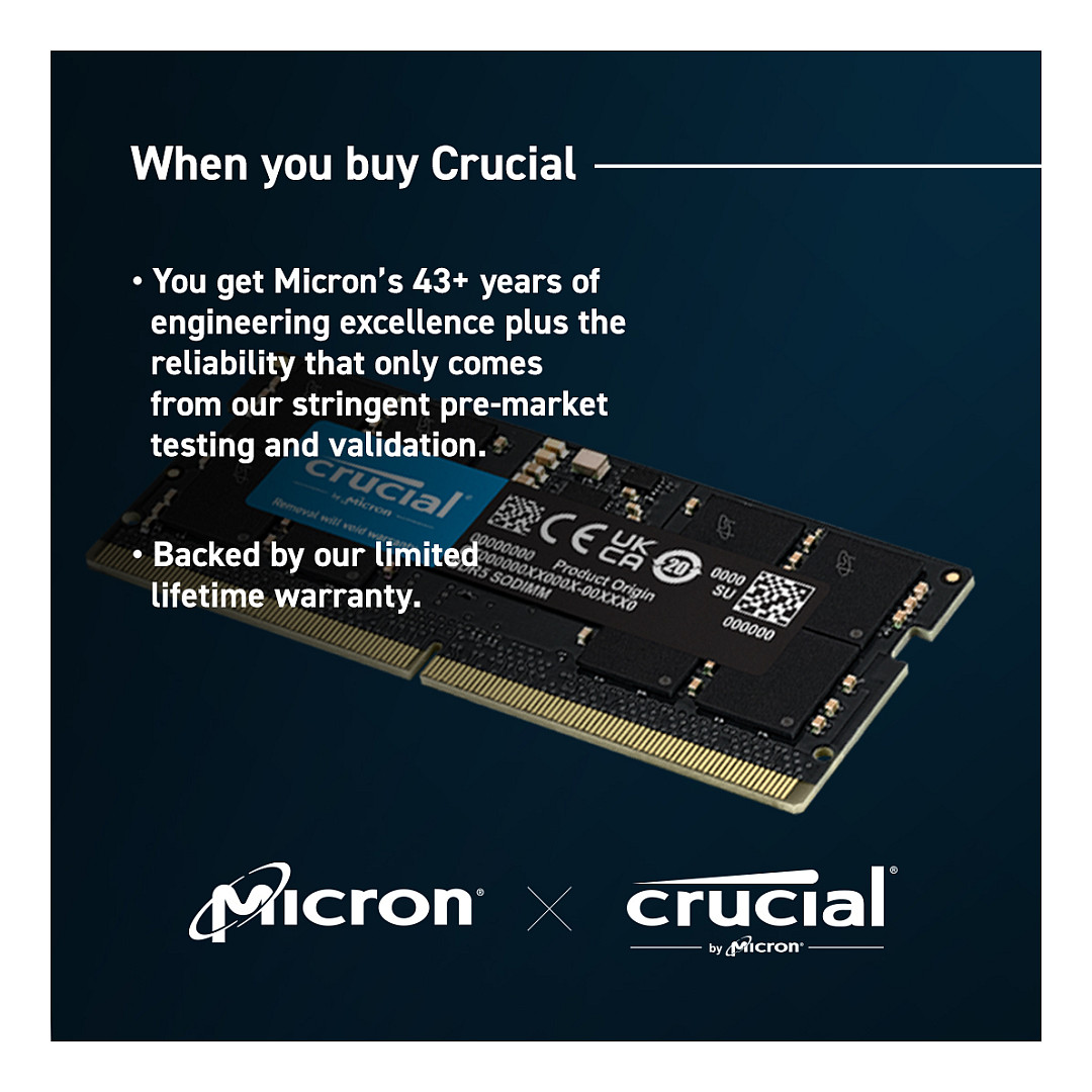 5600 64GB Crucial 2x32GB KIT CL46 SO DIMM