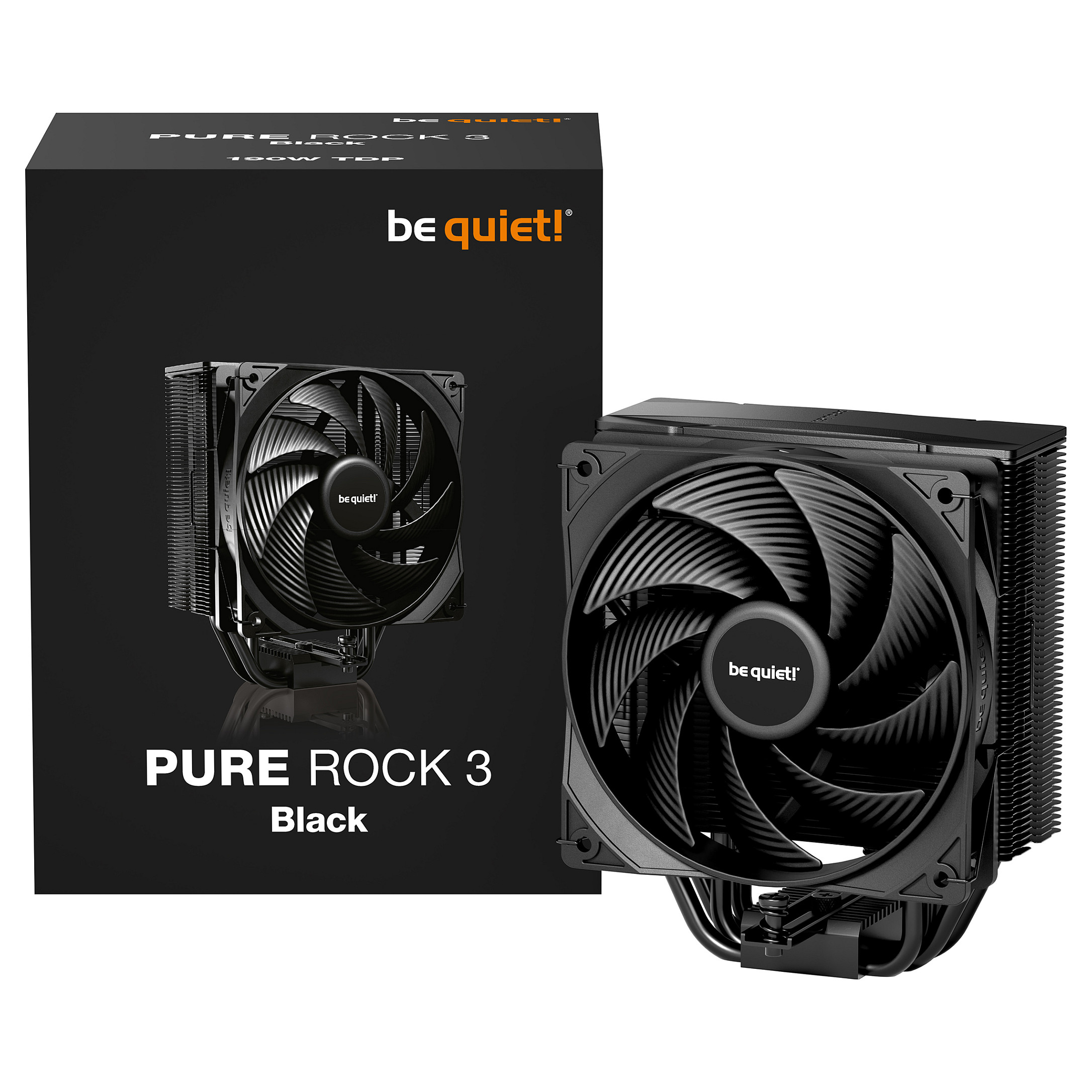 K Cooler be quiet! PURE ROCK 3 Black