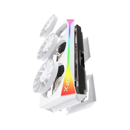 RX 9070 XT 16GB XFX Mercury Magnetic Air RGB OC GDDR6 3 Fan white